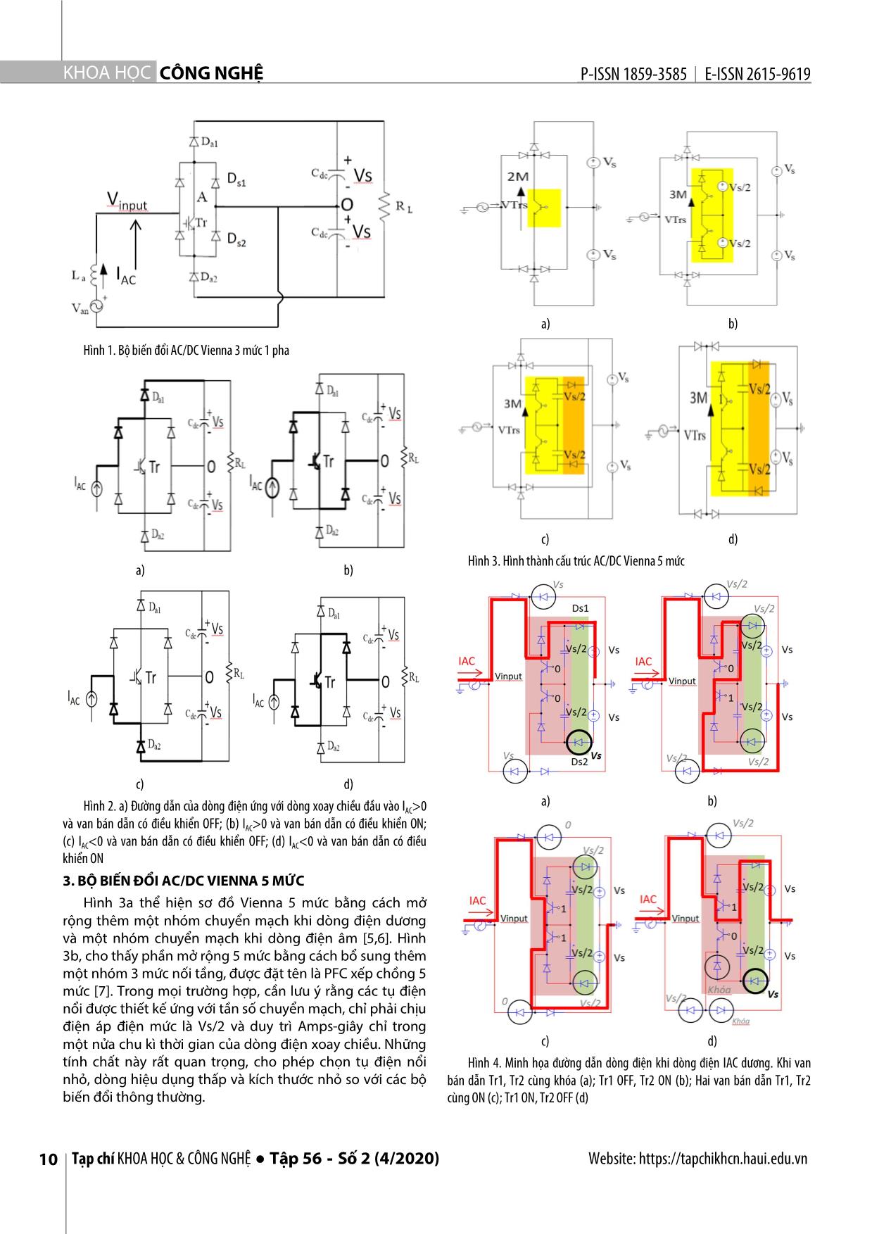 Đánh giá về các bộ vienna đa mức một pha và đề xuất sơ đồ vienna 7 mức cho các ứng dụng PFC AC/DC trang 2