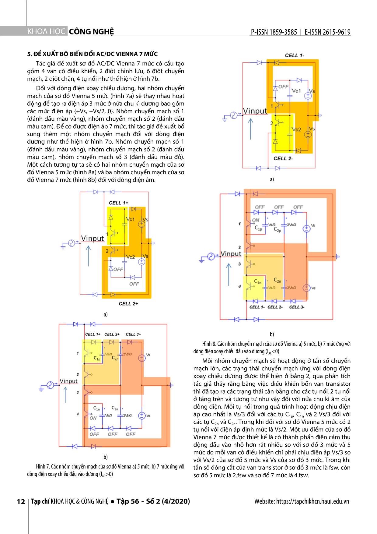 Đánh giá về các bộ vienna đa mức một pha và đề xuất sơ đồ vienna 7 mức cho các ứng dụng PFC AC/DC trang 4