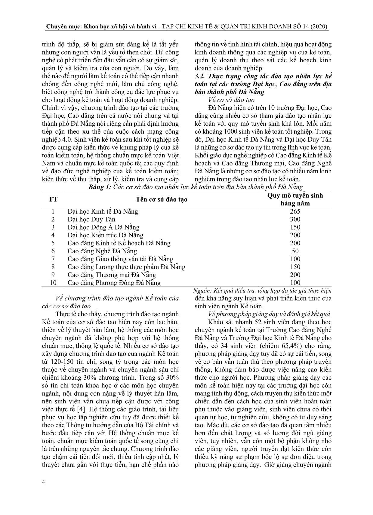 Đào tạo nguồn nhân lực kế toán ở Đà Nẵng trong thời đại cách mạng công nghiệp 4.0 hiện nay trang 3