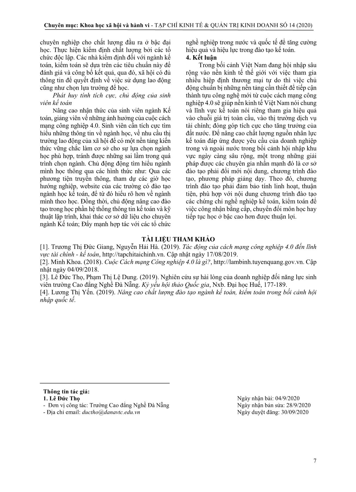Đào tạo nguồn nhân lực kế toán ở Đà Nẵng trong thời đại cách mạng công nghiệp 4.0 hiện nay trang 6