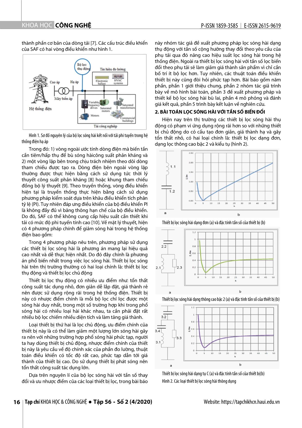 Đề xuất giải pháp thiết bị bù lai trong lọc sóng hài trong hệ thống điện phân phối trang 2