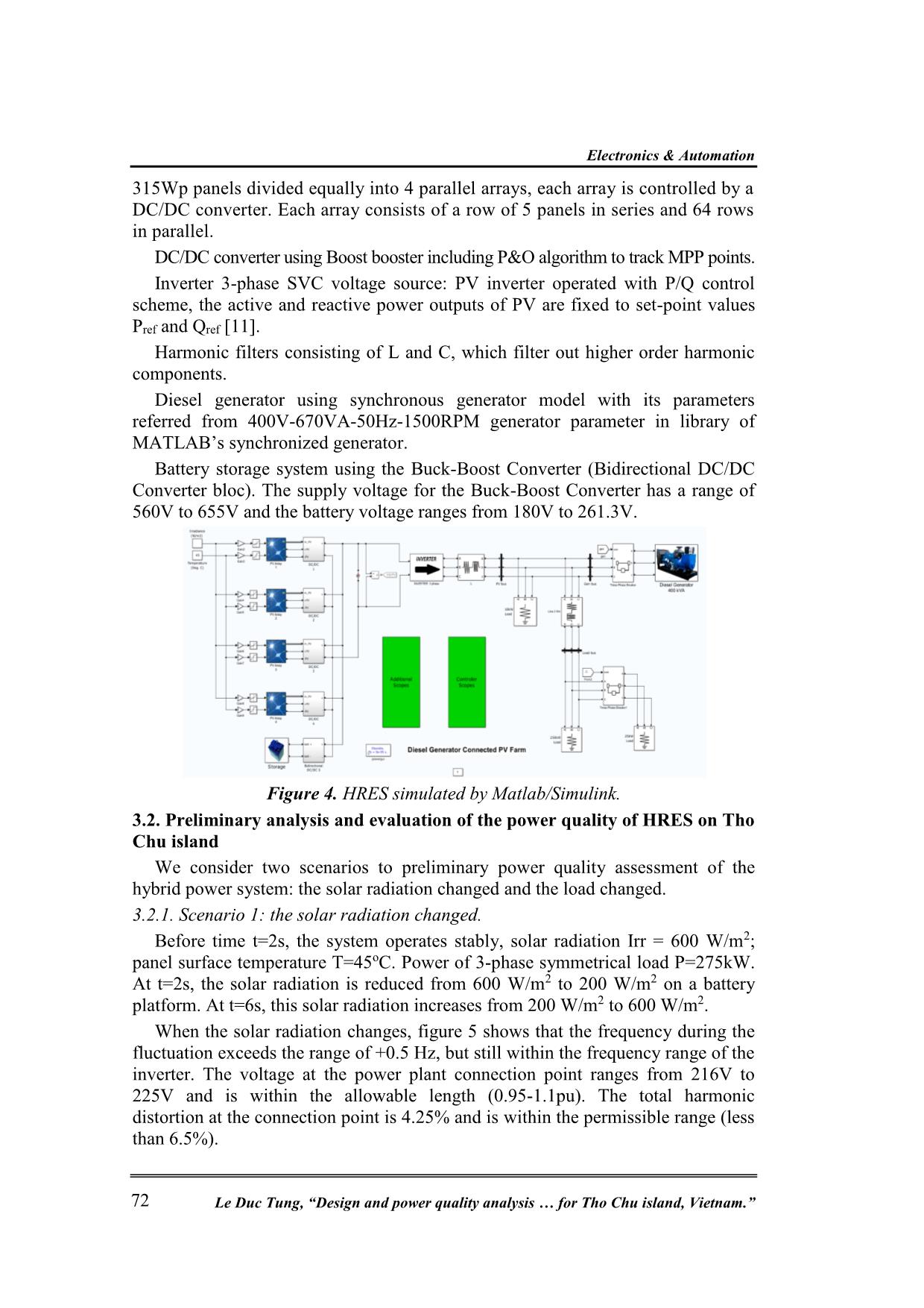Design and power quality analysis of hybrid renewable energy system for Tho Chu island, Viet Nam trang 7