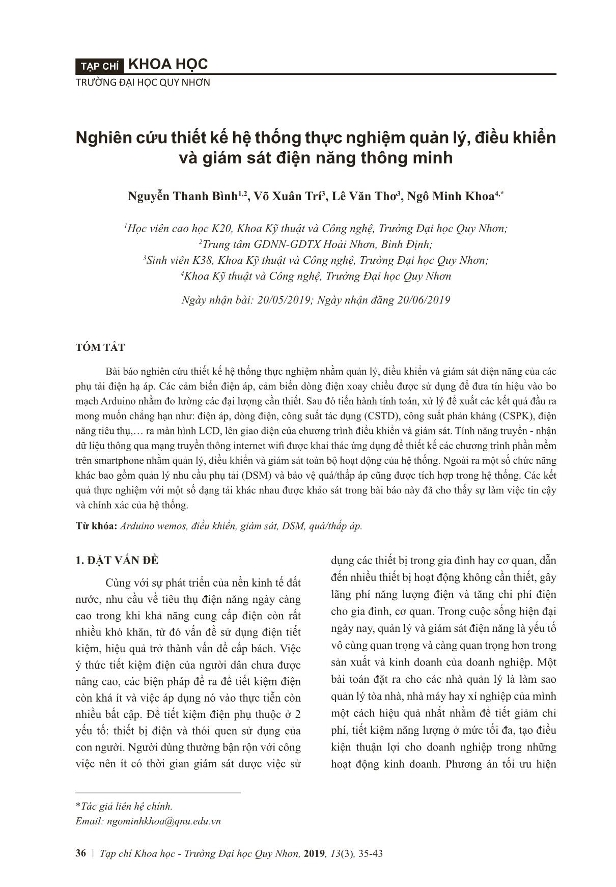 Design of a smart energy management, control and monitoring experimental system trang 2