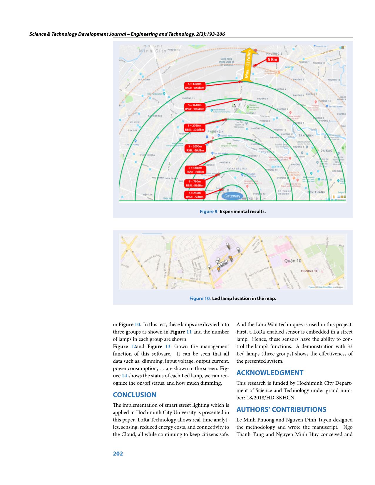 Development and performance analysis of intelligent street lighting for smart cities using LoRa Wan trang 10