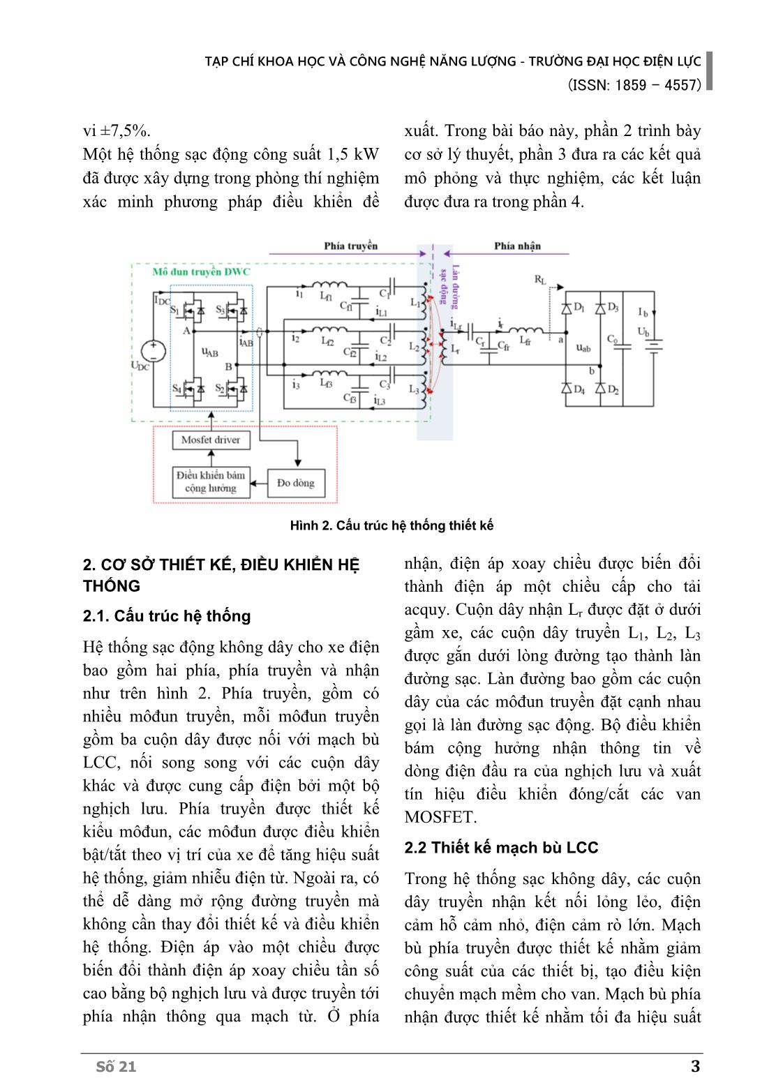 Điều khiển bám cộng hưởng trong hệ thống sạc động không dây cho xe điện trang 3