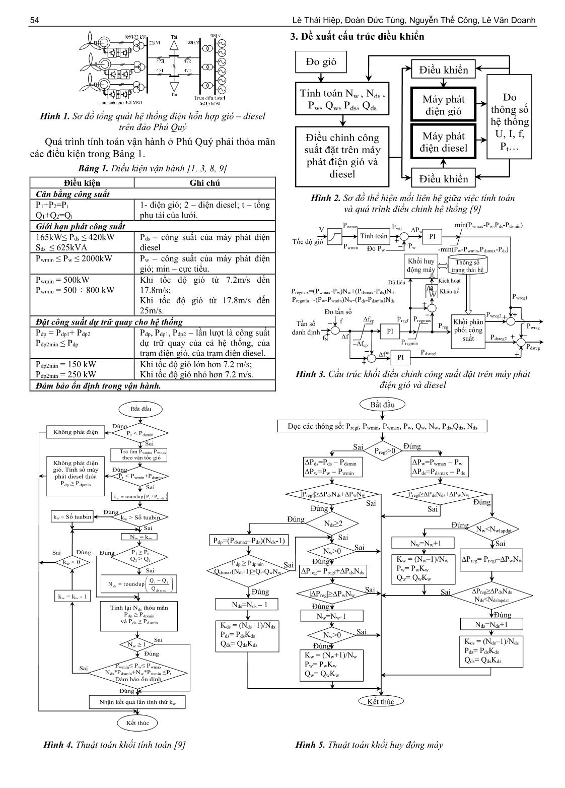 Điều khiển hệ thống phát điện hỗn hợp gió – Diesel trong lưới cô lập theo hướng tối đa hóa mức thâm nhập điện gió trang 2