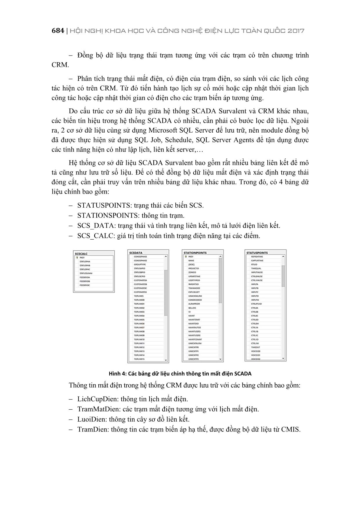 Đồng bộ dữ liệu mất điện từ hệ thống scada survalent vào chương trình crm phục vụ công tác chăm sóc khách hàng trang 6