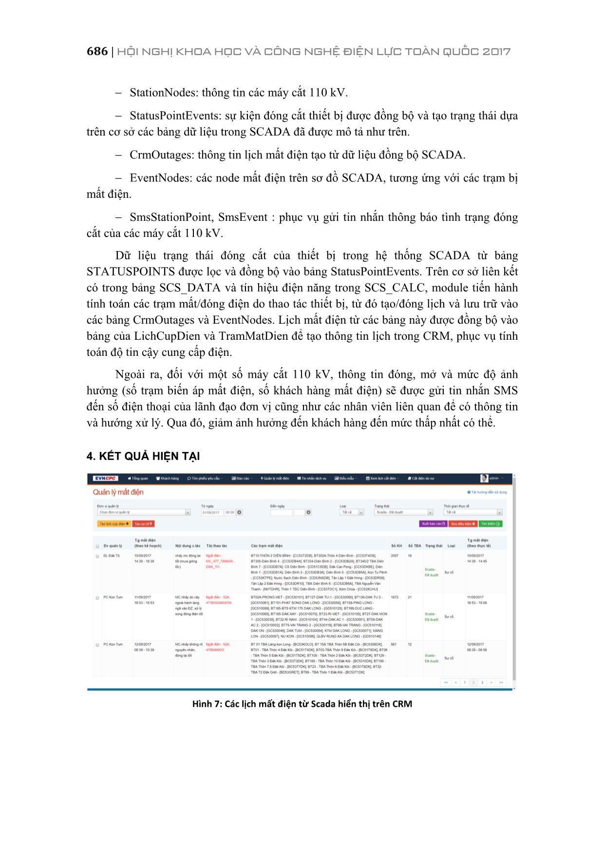 Đồng bộ dữ liệu mất điện từ hệ thống scada survalent vào chương trình crm phục vụ công tác chăm sóc khách hàng trang 8
