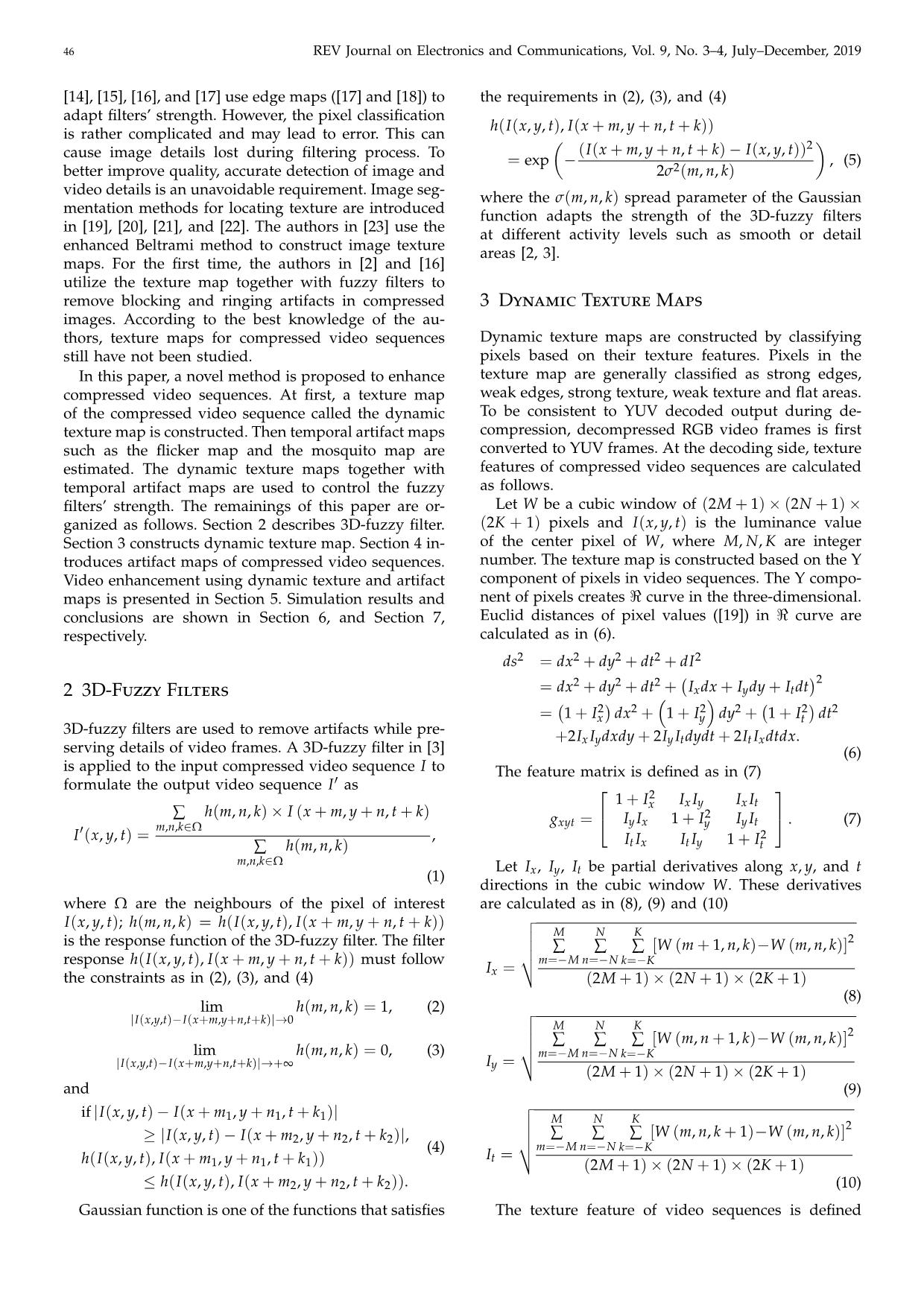 Dynamic texture map based artifact reduction for compressed videos trang 2