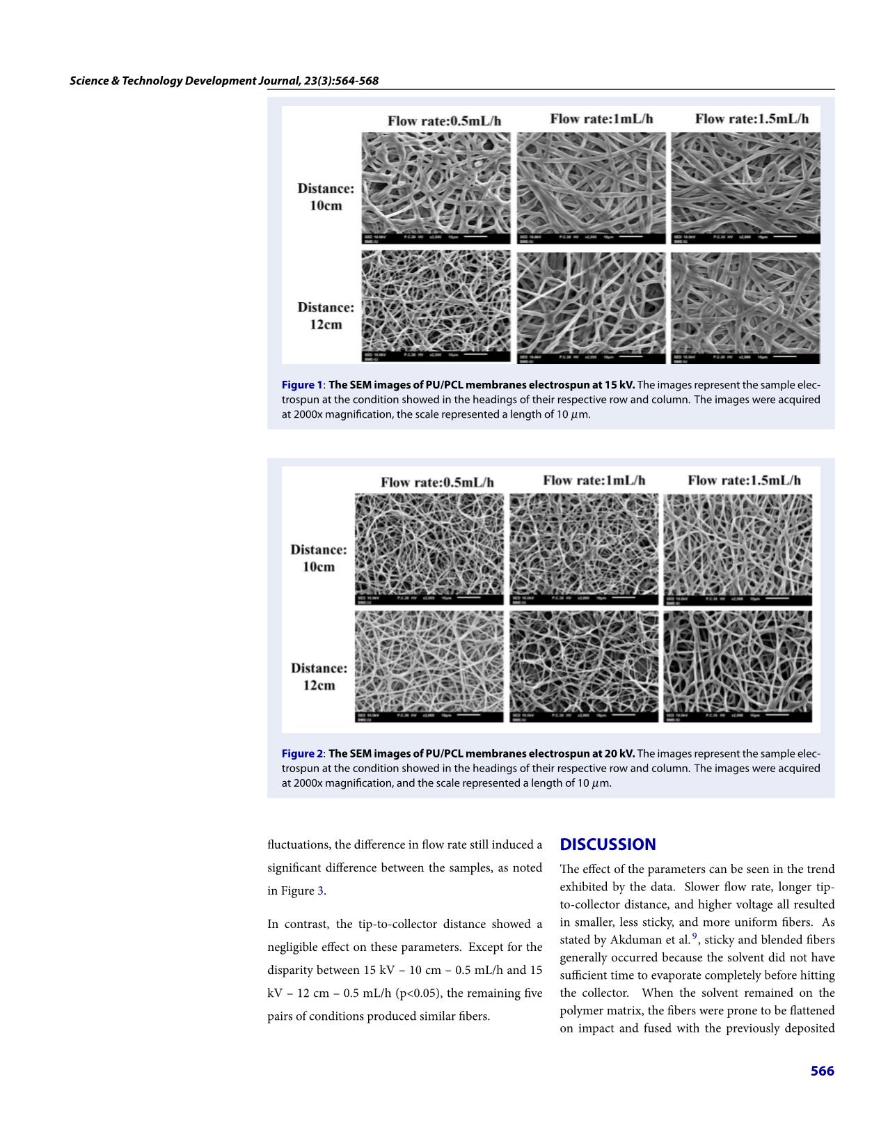 Effect of electrospinning parameters on the morphology of polyurethane/polycaprolactone fibers trang 3