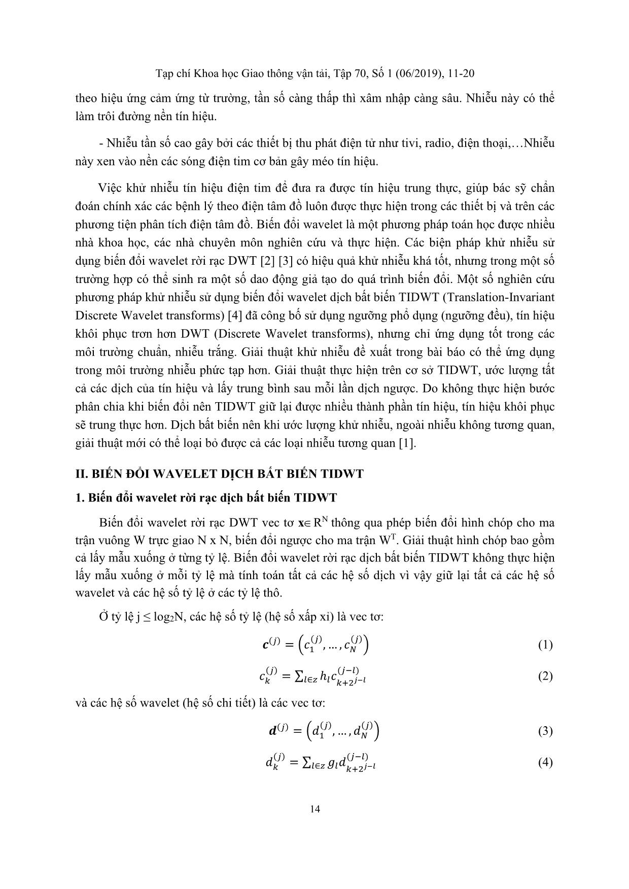 Electrocardiography signal denoising using translation invariant wavelet threshold algorithm trang 4