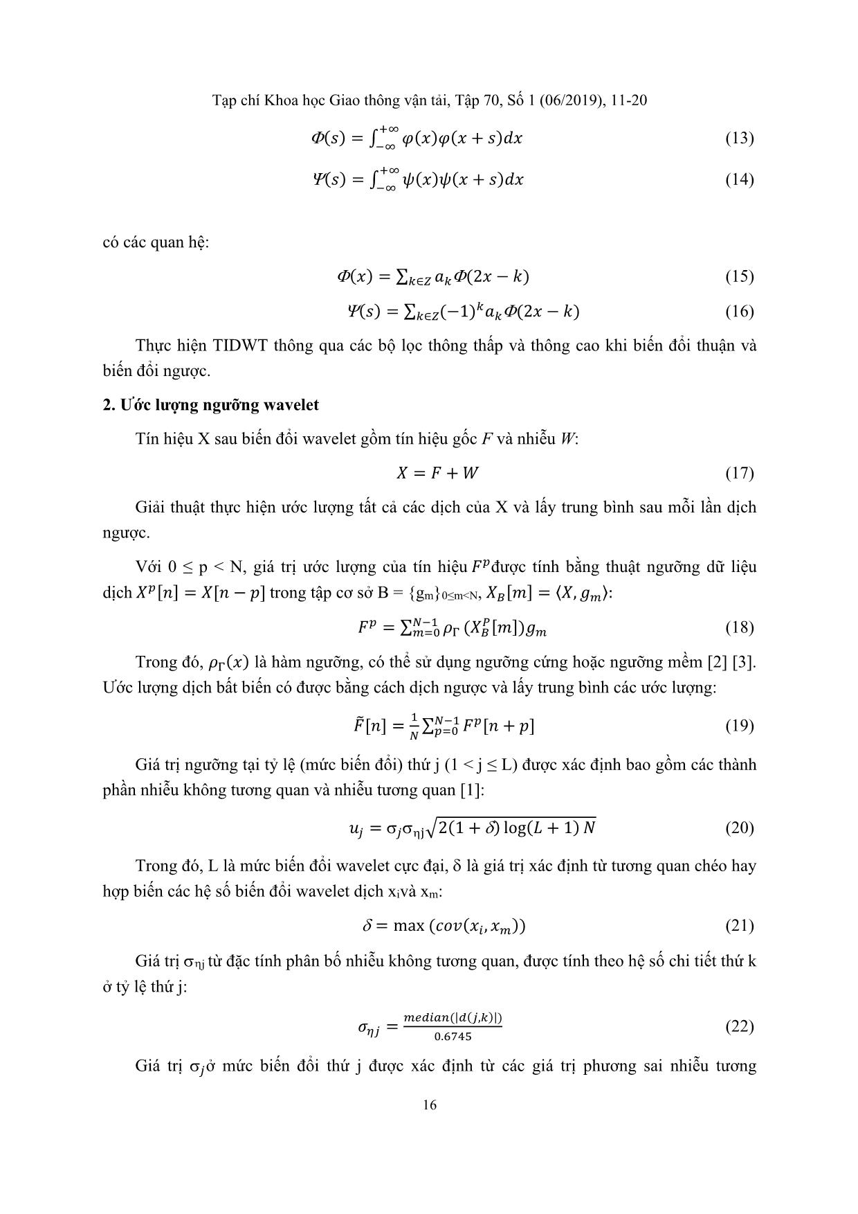 Electrocardiography signal denoising using translation invariant wavelet threshold algorithm trang 6