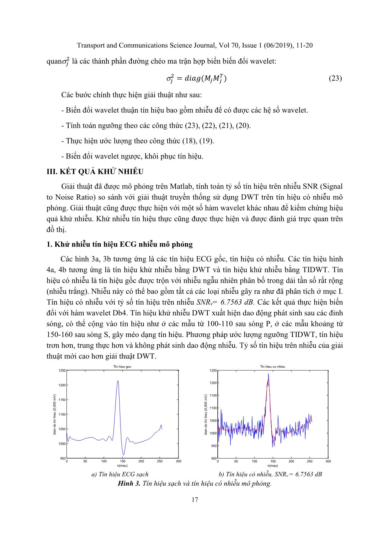 Electrocardiography signal denoising using translation invariant wavelet threshold algorithm trang 7