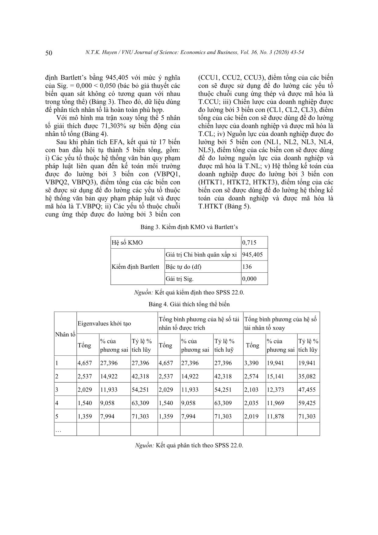 Factors affecting the decision to apply material flows cost accounting MFCA in Thai Nguyen steel production enterprises trang 8