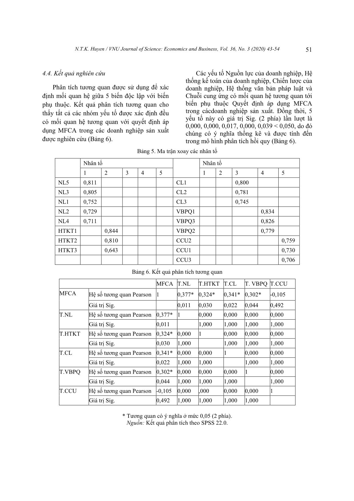 Factors affecting the decision to apply material flows cost accounting MFCA in Thai Nguyen steel production enterprises trang 9