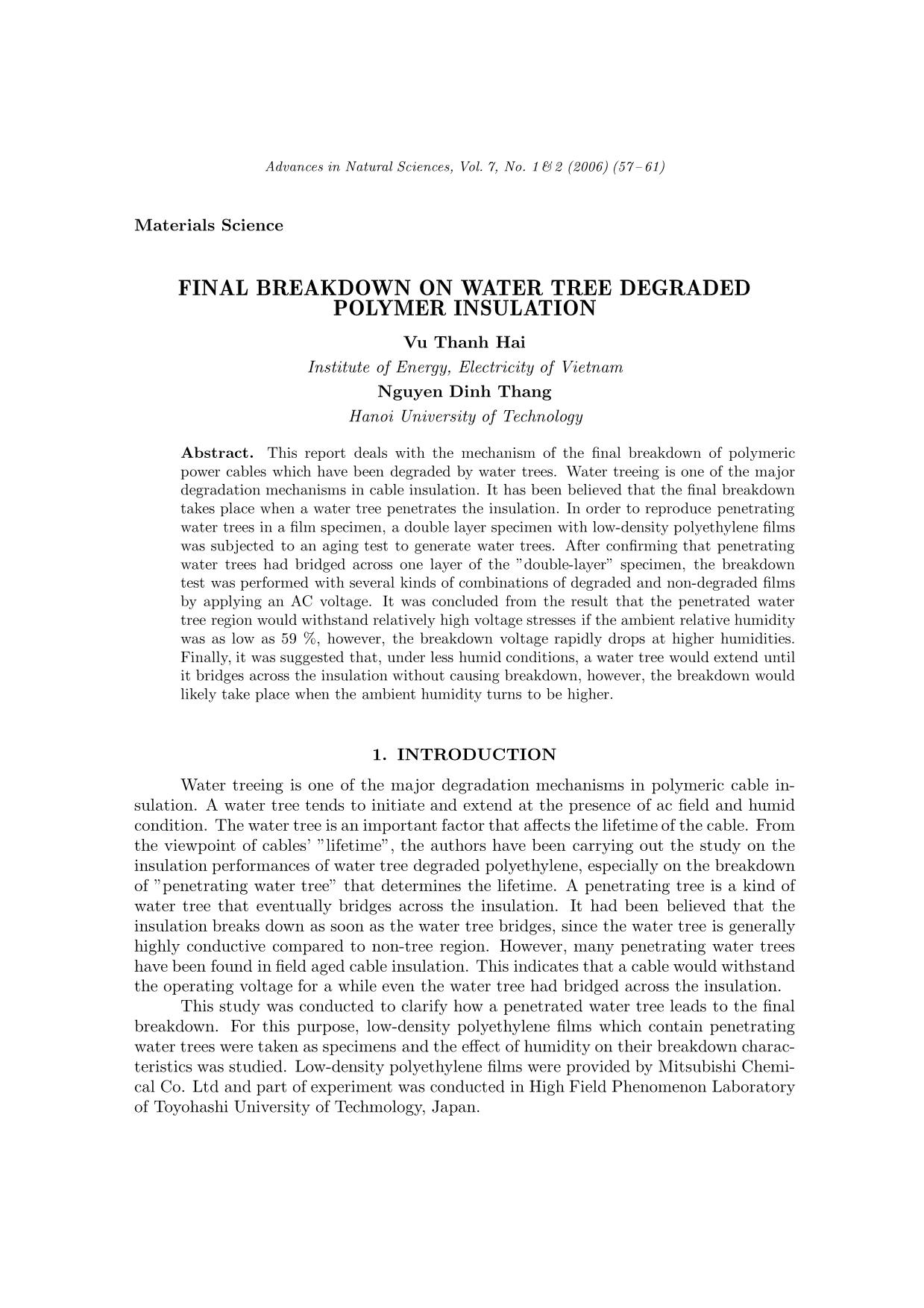 Final breakdown on water tree degraded polymer insulation trang 1