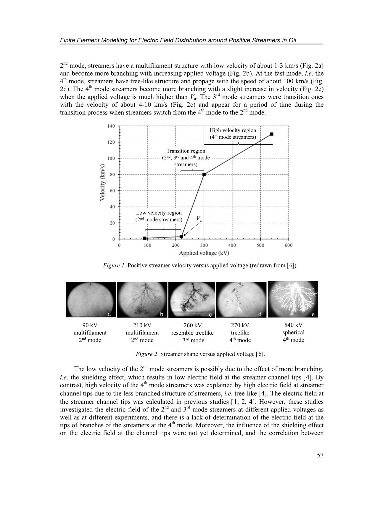 Finite element modelling for electric field distribution around positive streamers in oil trang 2