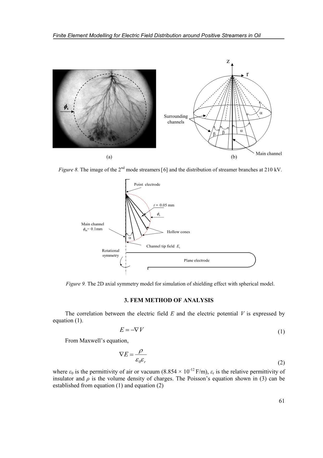 Finite element modelling for electric field distribution around positive streamers in oil trang 6