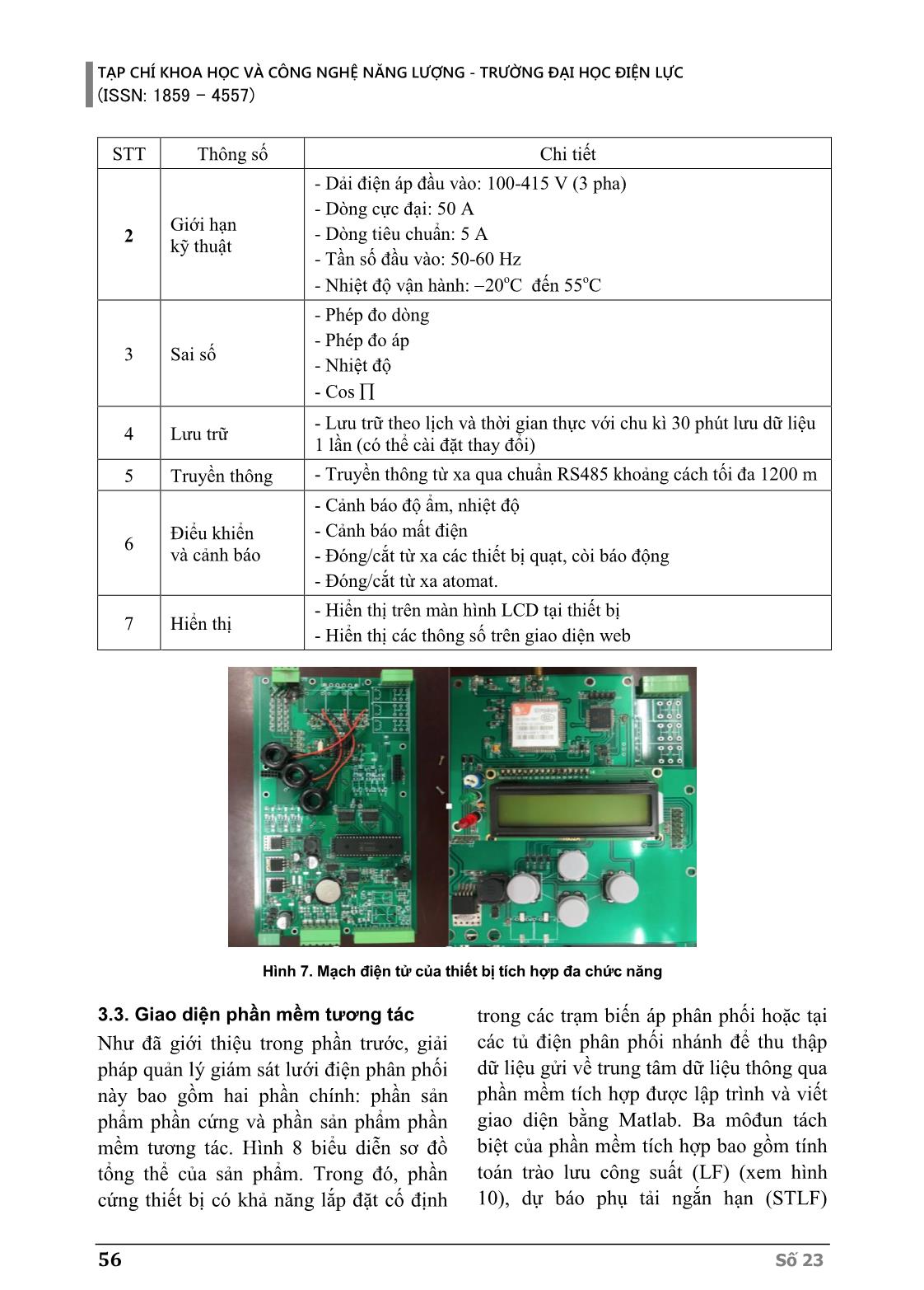 Giải pháp thiết kế thiết bị tích hợp đa chức năng phục vụ công tác vận hành lưới điện phân phối trang 7