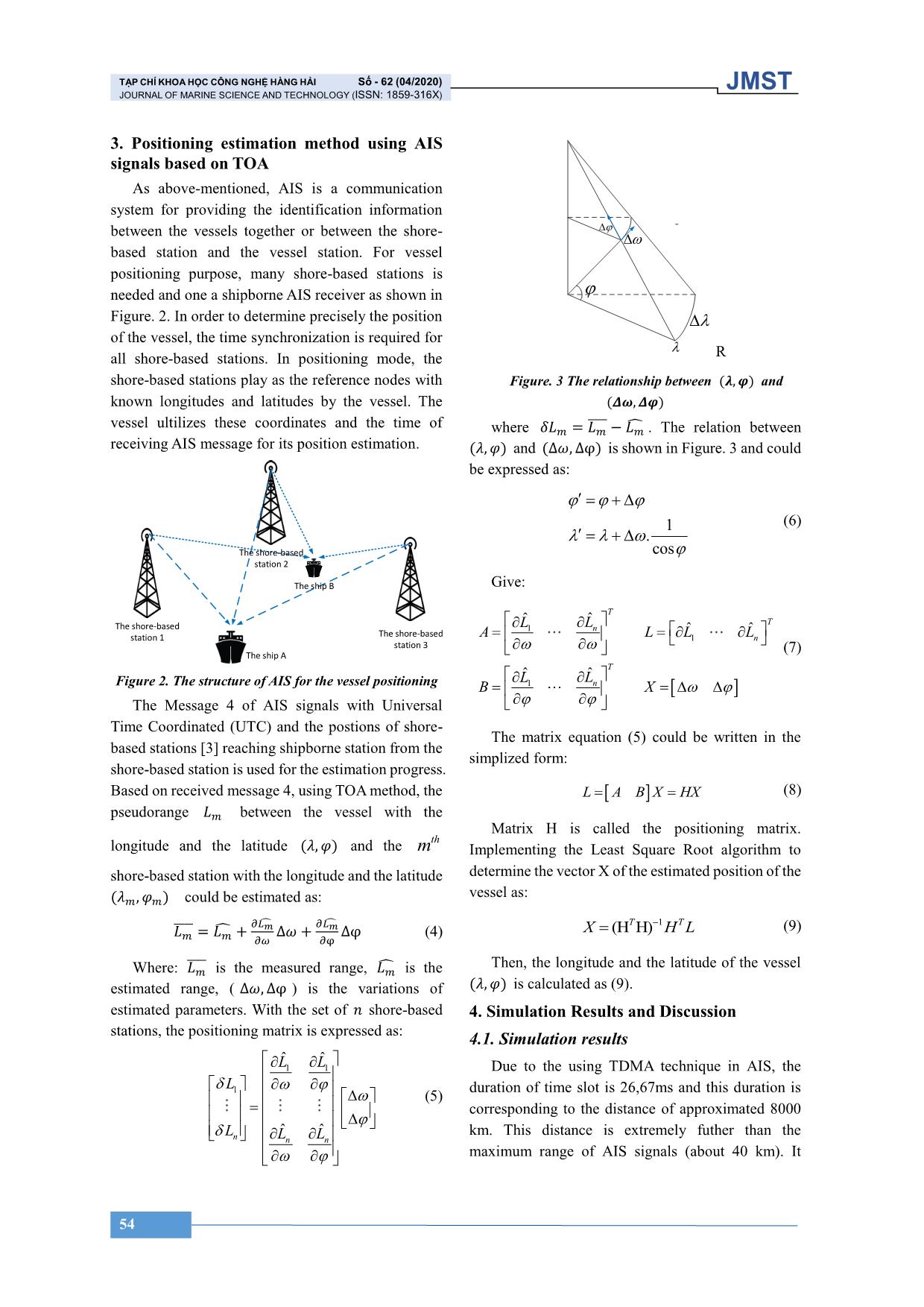 Giải pháp ước lượng thời gian tới để định vị tàu biển dựa trên tín hiệu AIS trang 3