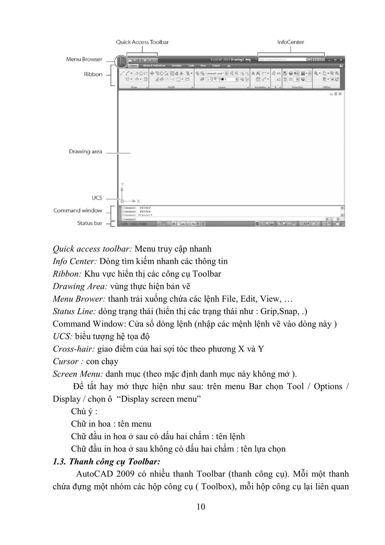 Giáo trình Auto cad trang 10