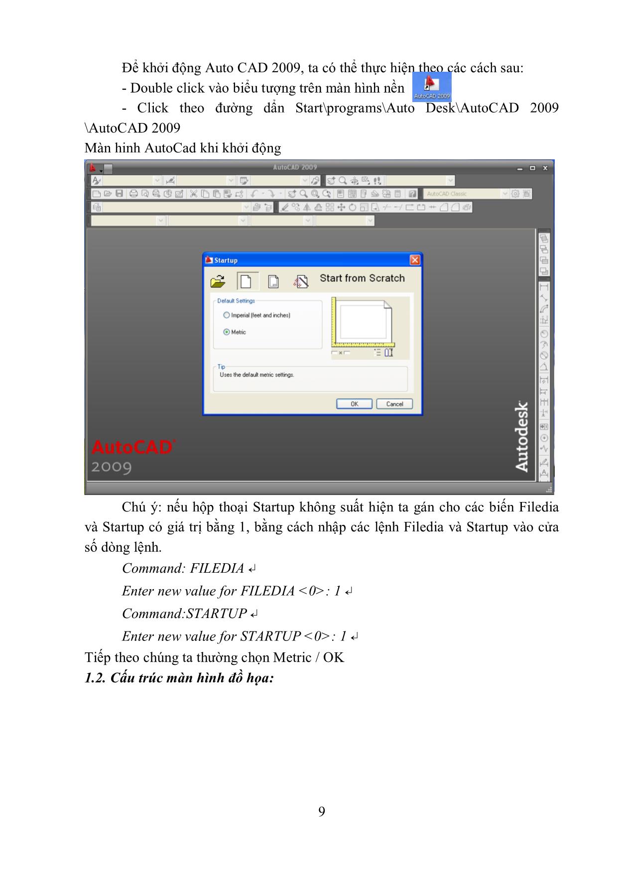 Giáo trình Auto cad trang 9