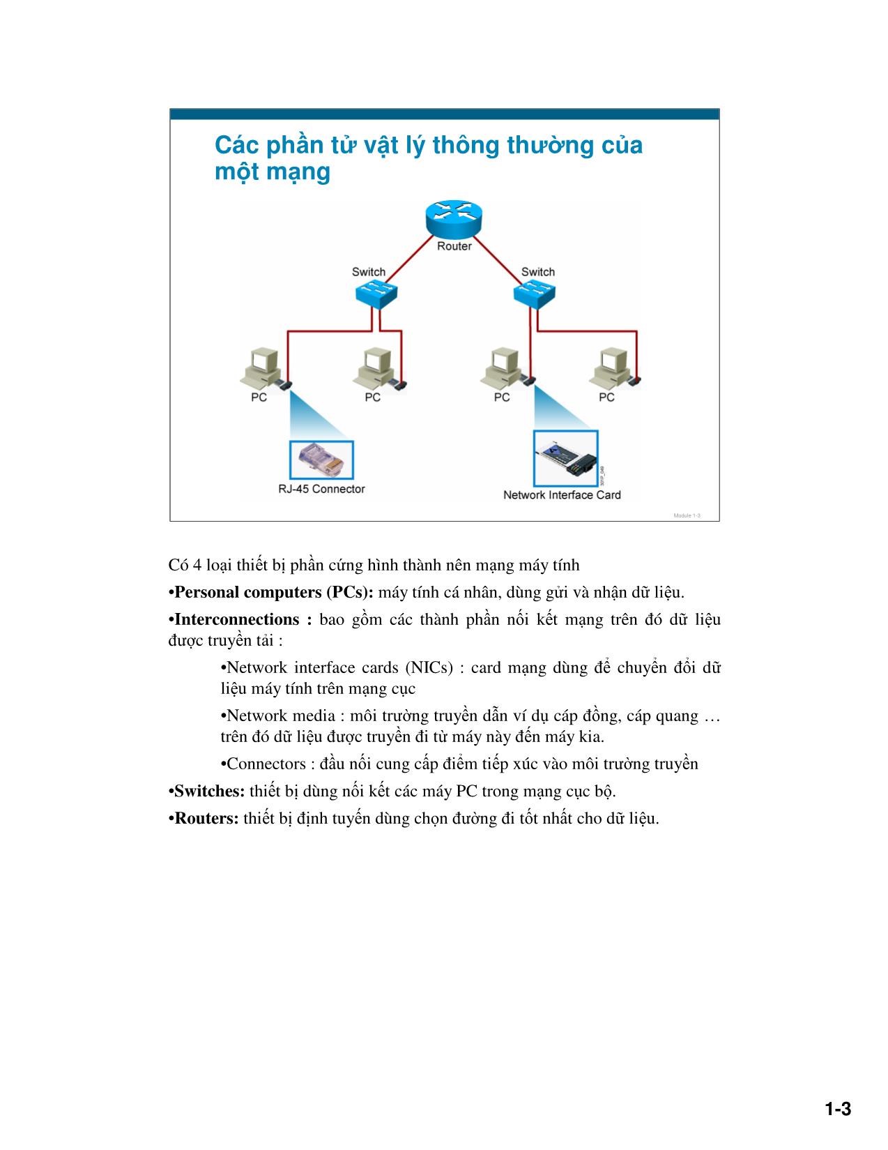 Giáo trình CCNA - Học kỳ I trang 7