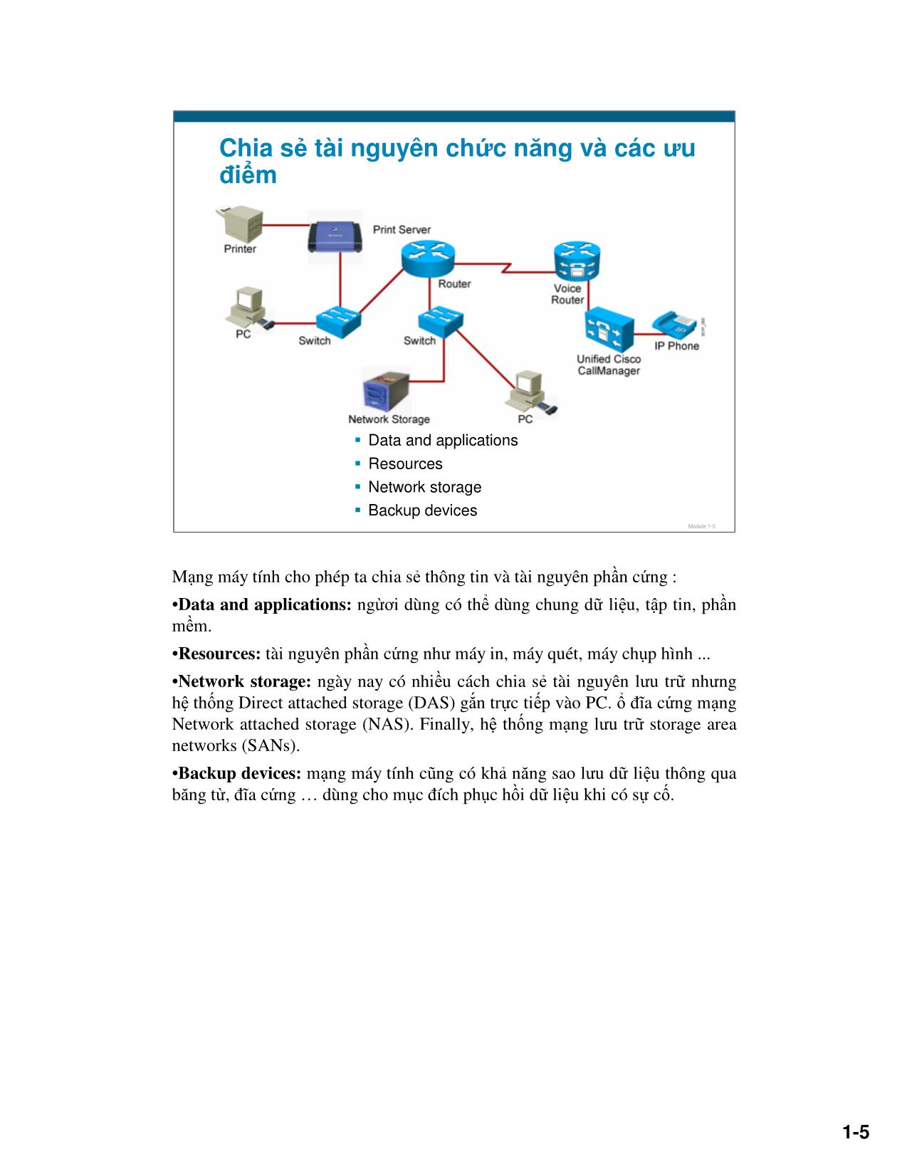 Giáo trình CCNA - Học kỳ I trang 9