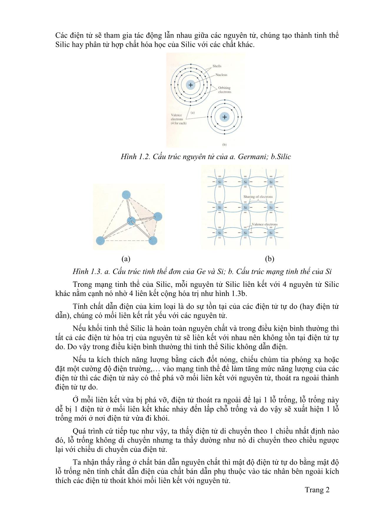 Giáo trình Điện tử cơ bản (Phần 1) trang 7
