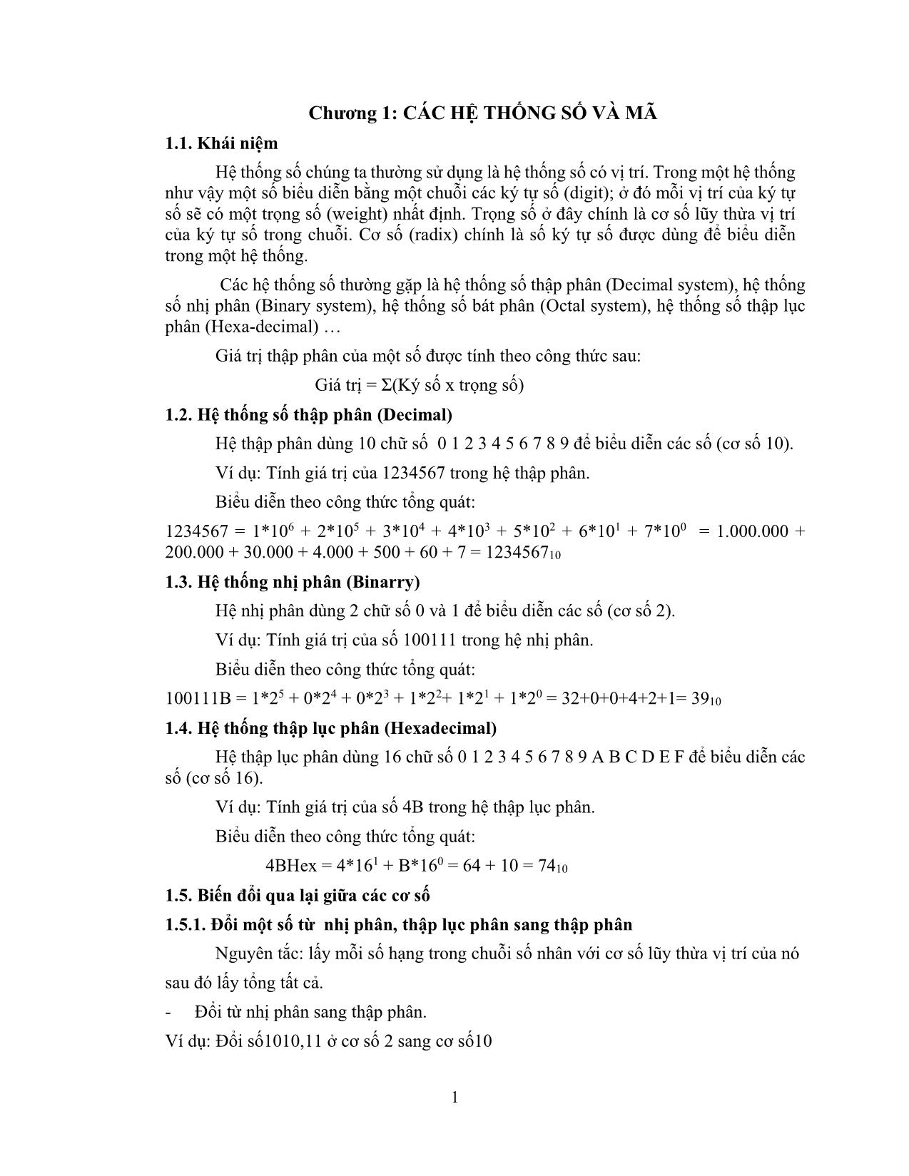 Giáo trình Điện tử số (Phần 1) trang 5