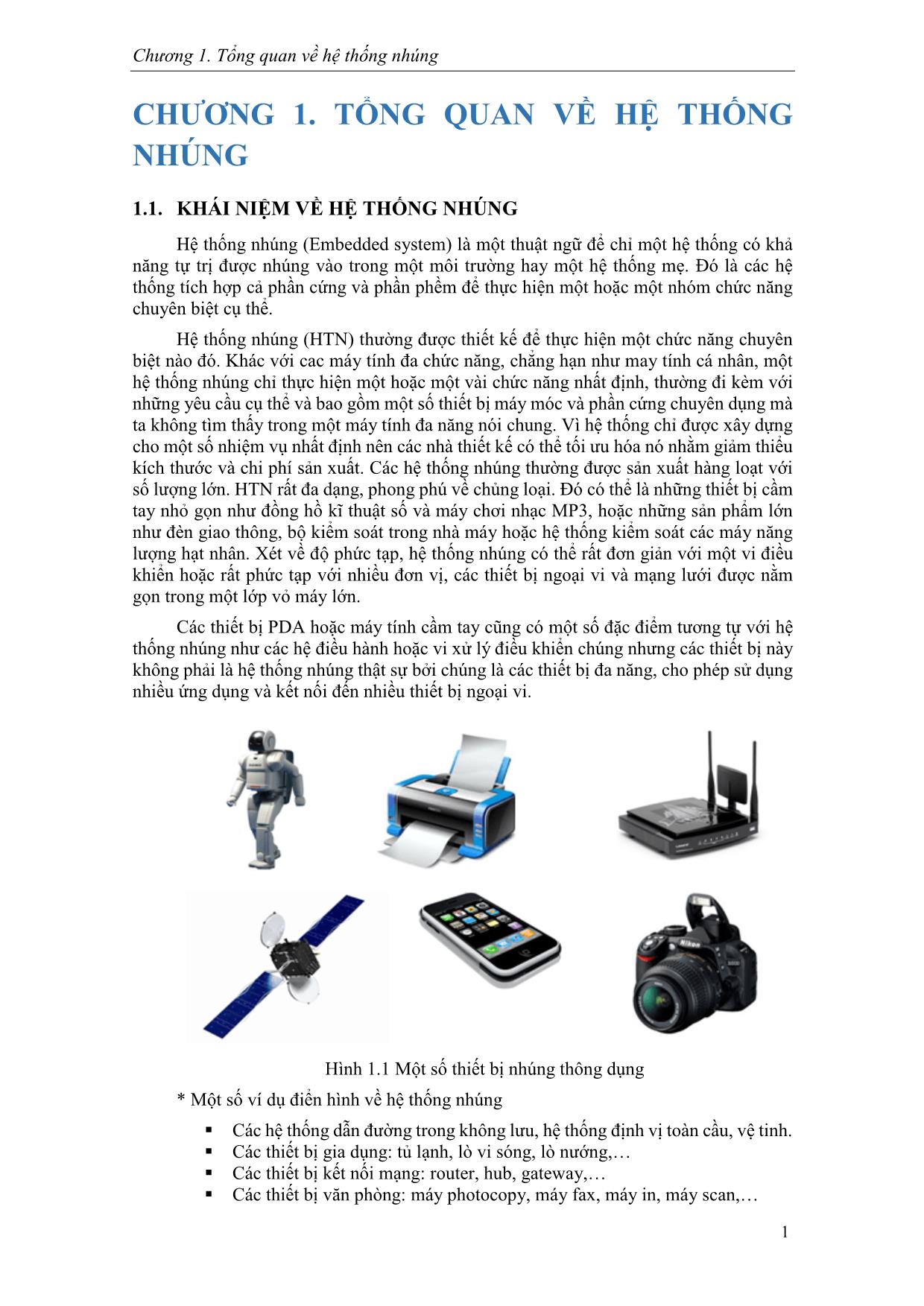 Giáo trình Hệ thống nhúng (Phần 1) trang 5
