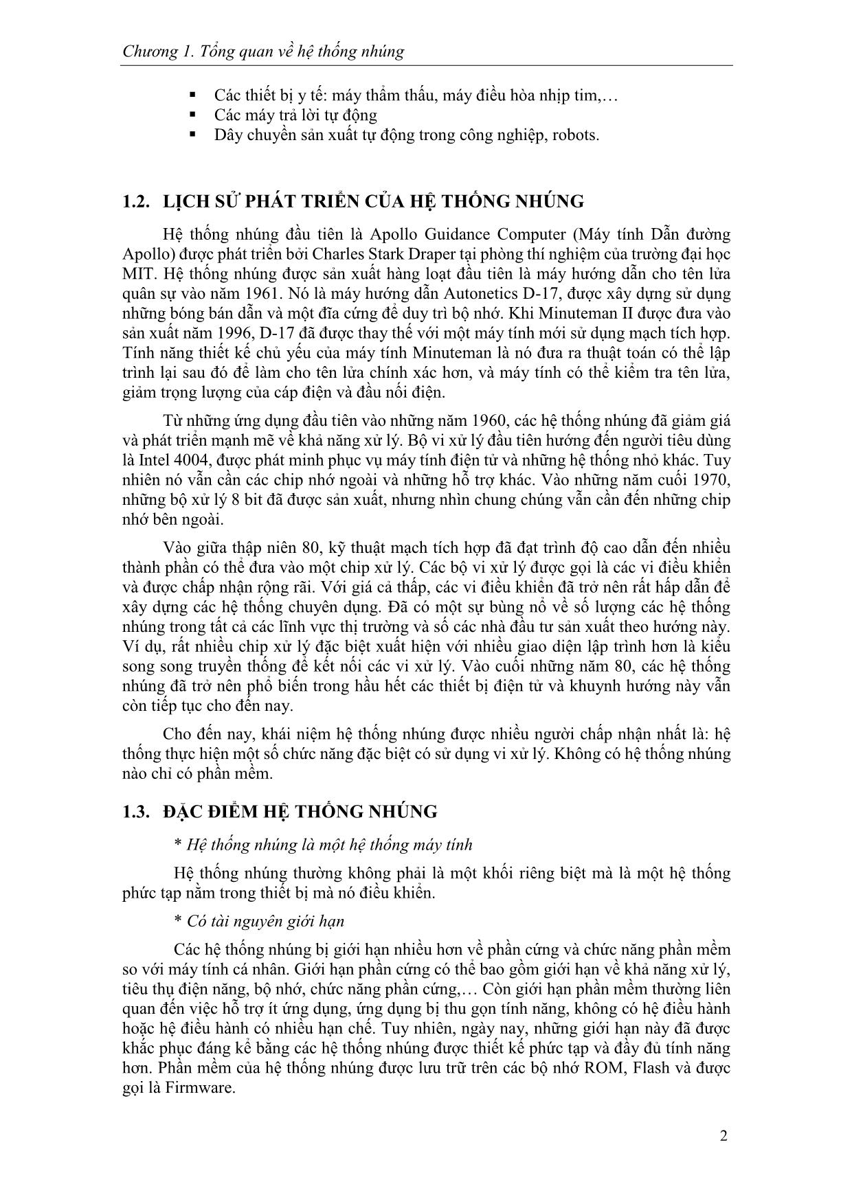 Giáo trình Hệ thống nhúng (Phần 1) trang 6
