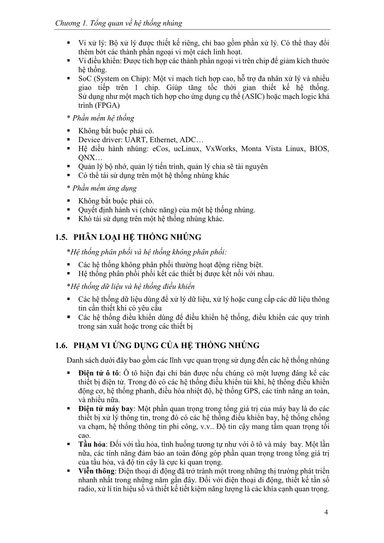 Giáo trình Hệ thống nhúng (Phần 1) trang 8
