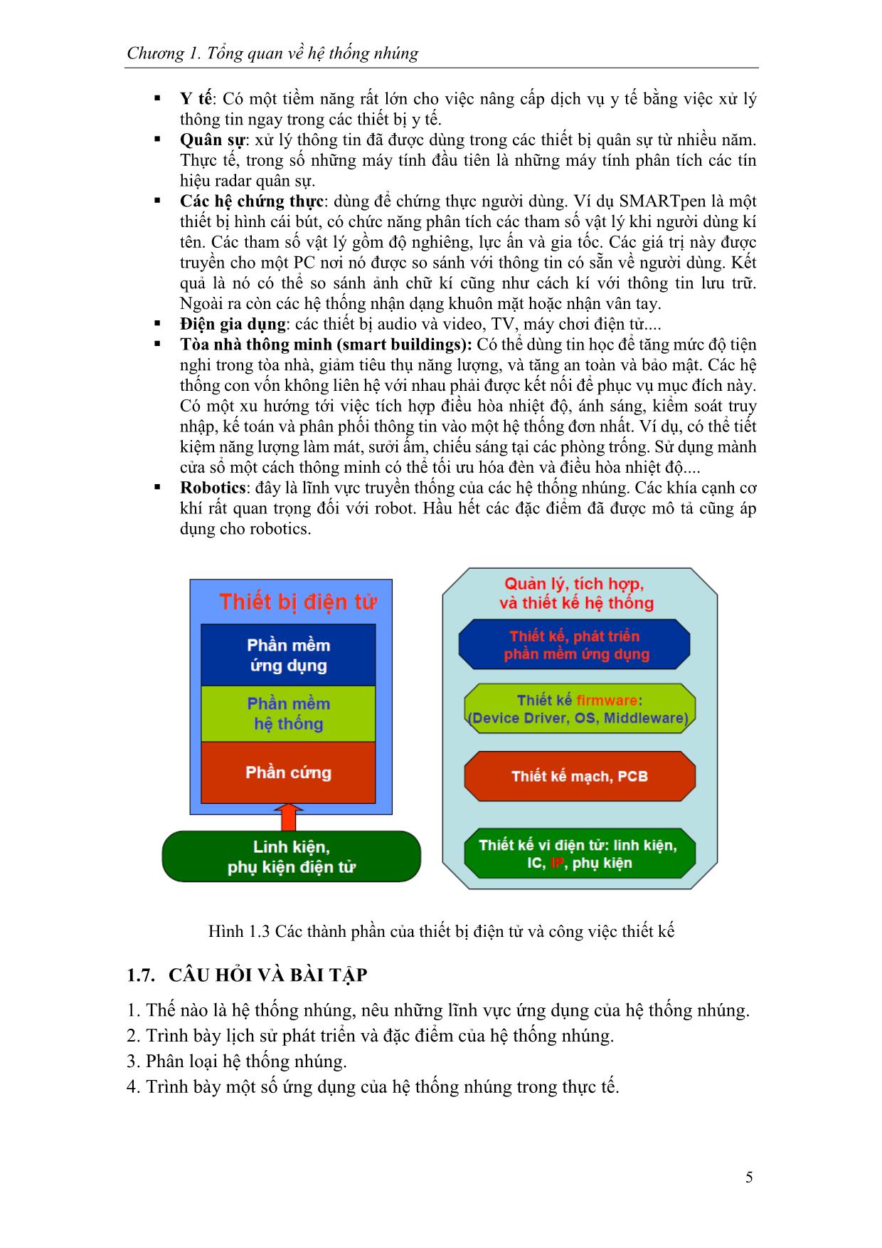 Giáo trình Hệ thống nhúng (Phần 1) trang 9