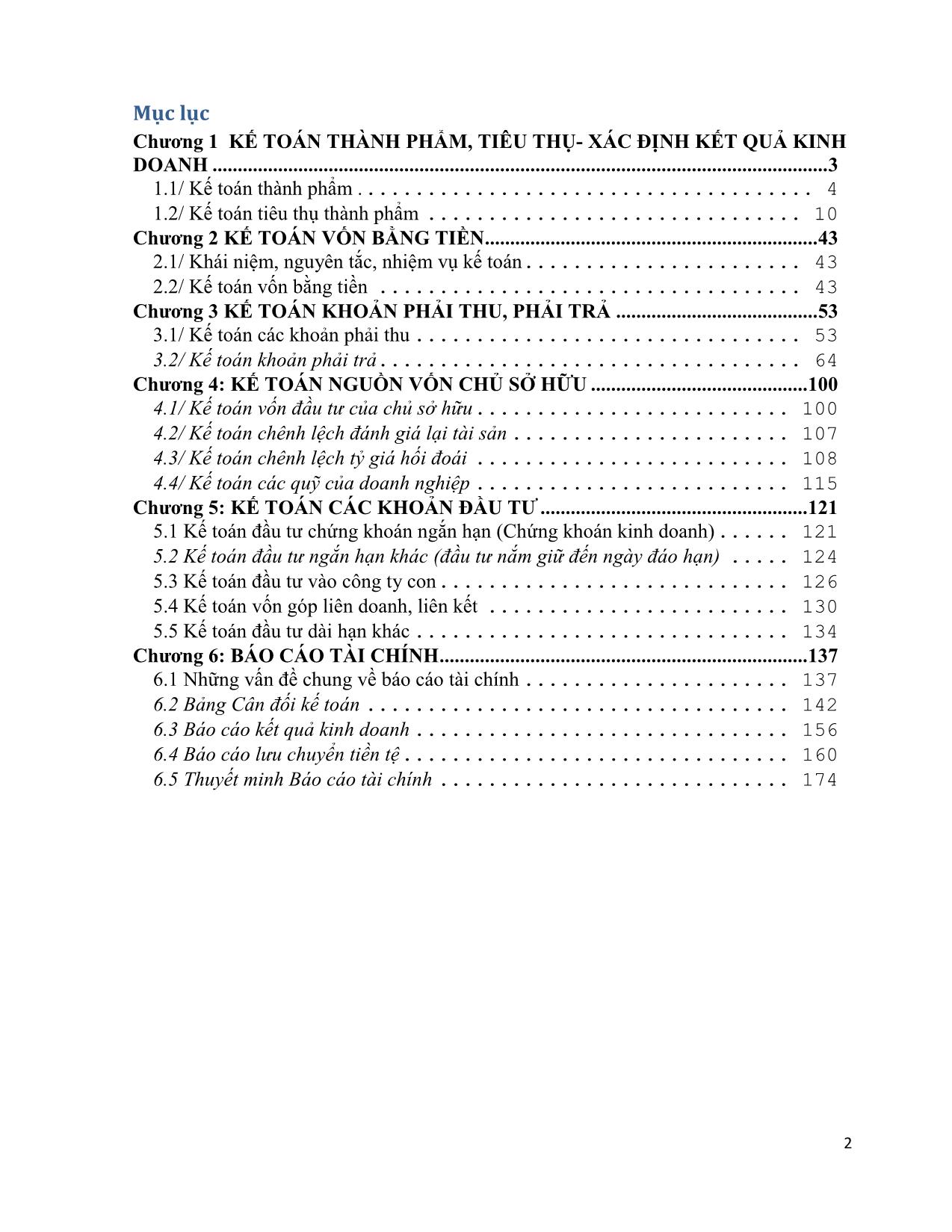 Giáo trình Kế toán tài chính doanh nghiệp 2 (Phần 1) trang 2