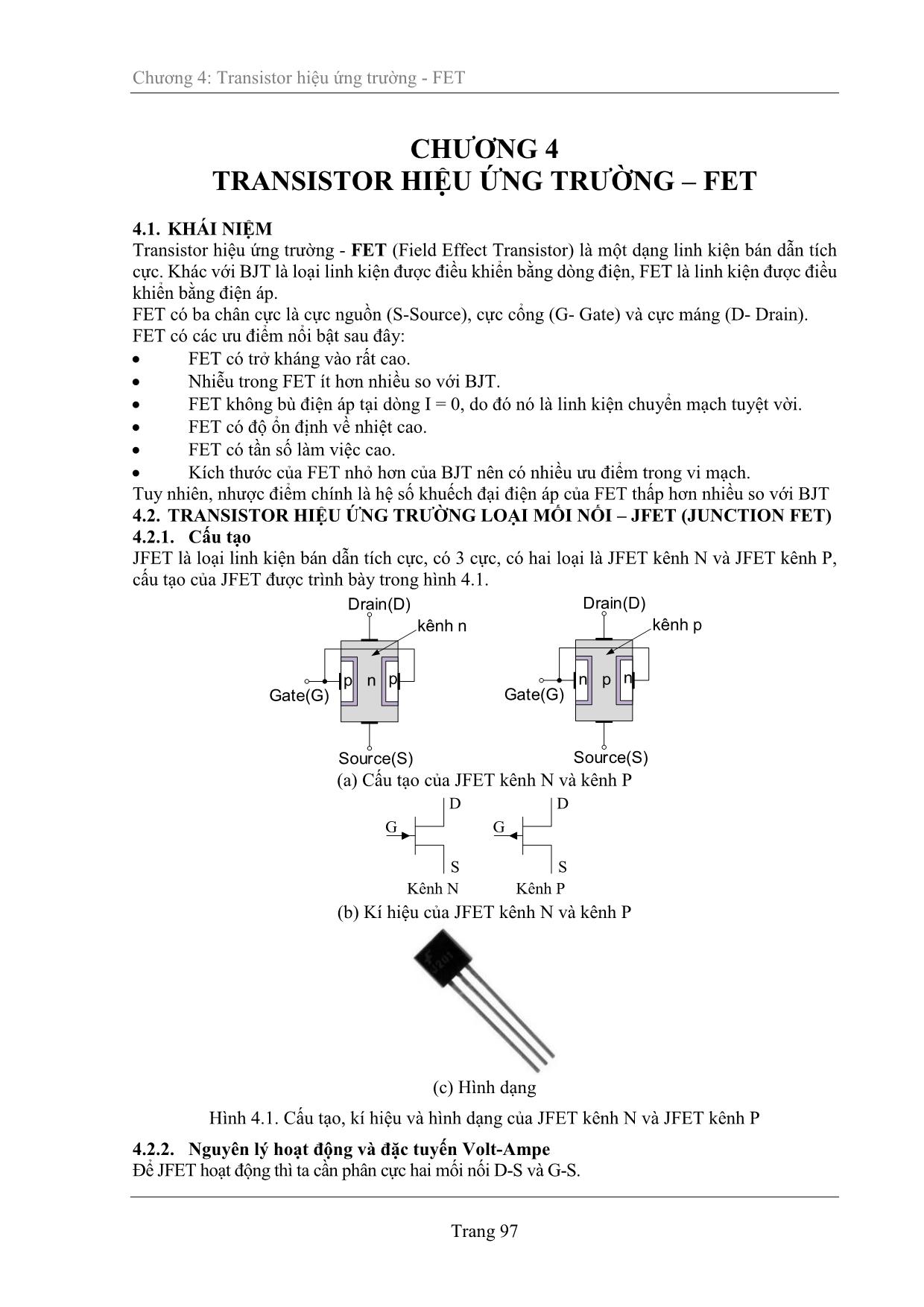 Giáo trình Kỹ thuật điện tử (Phần 2) trang 1