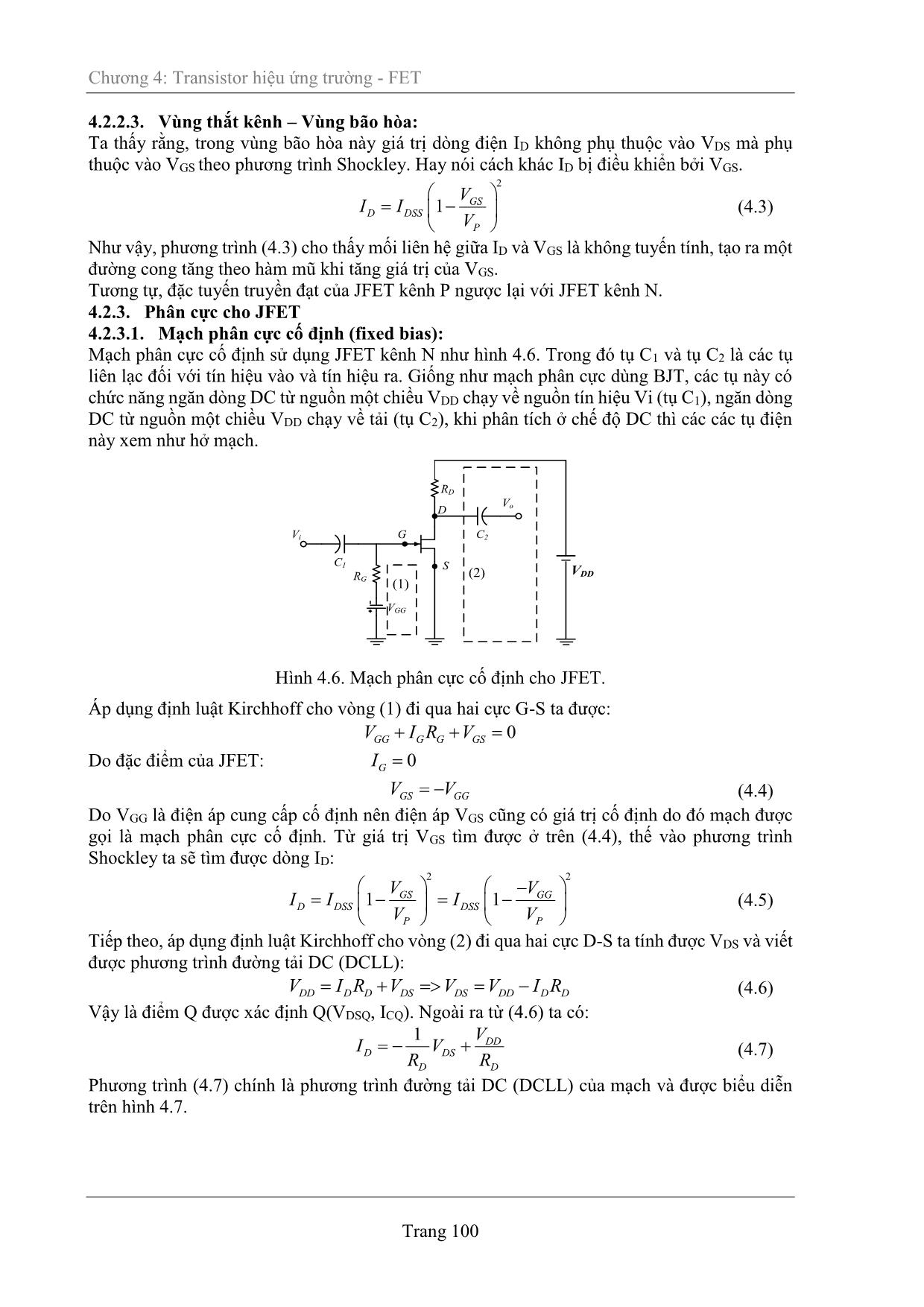 Giáo trình Kỹ thuật điện tử (Phần 2) trang 4