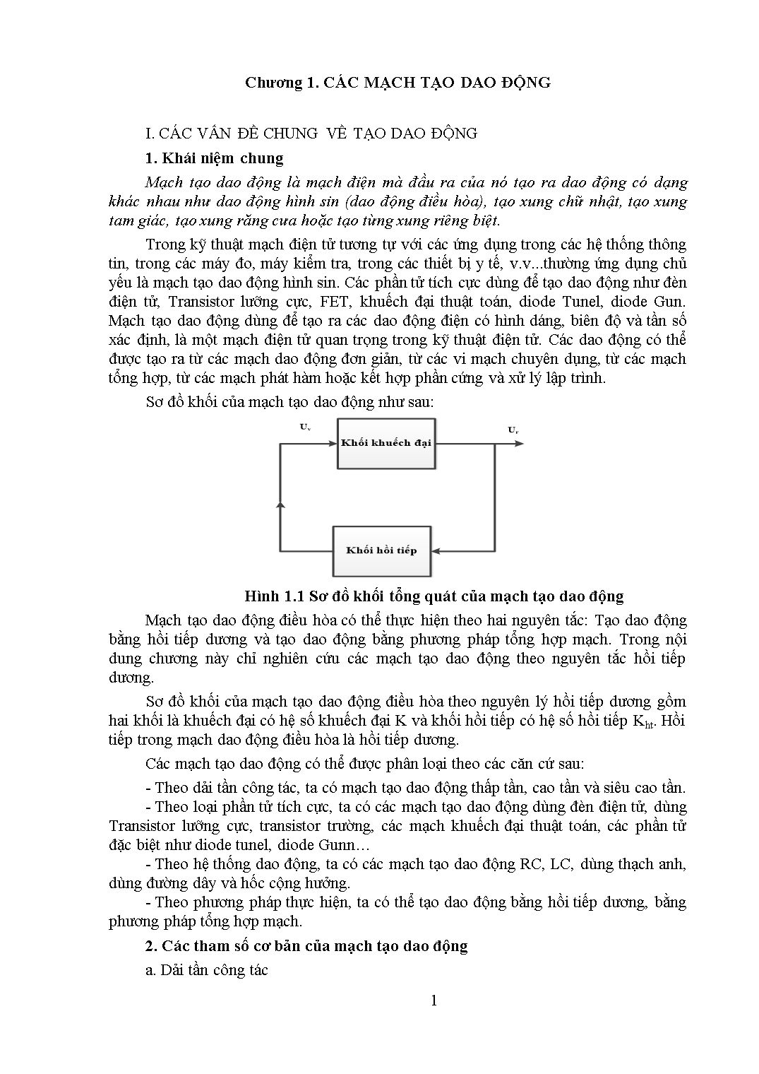 Giáo trình Kỹ thuật điện tử tương tự trang 1