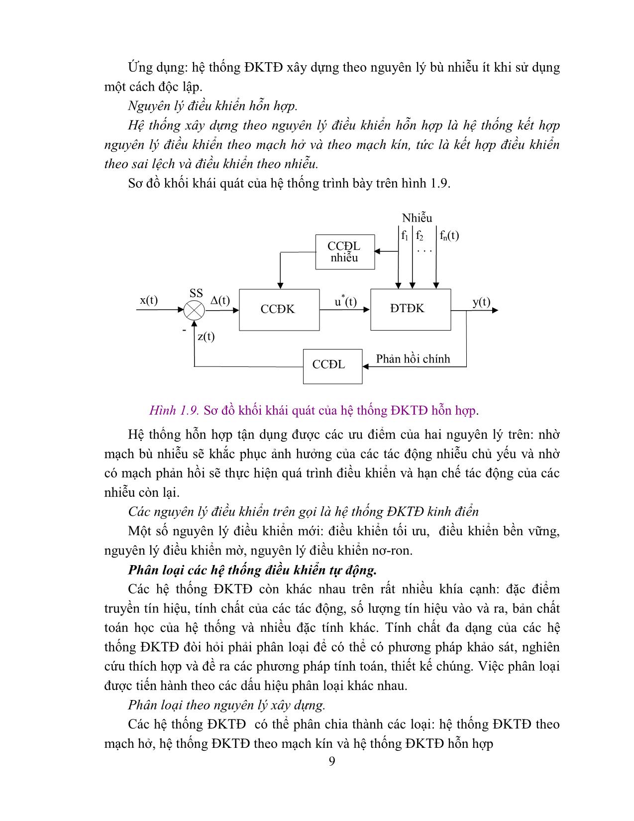 Giáo trình Kỹ thuật điều khiển tự động trang 9