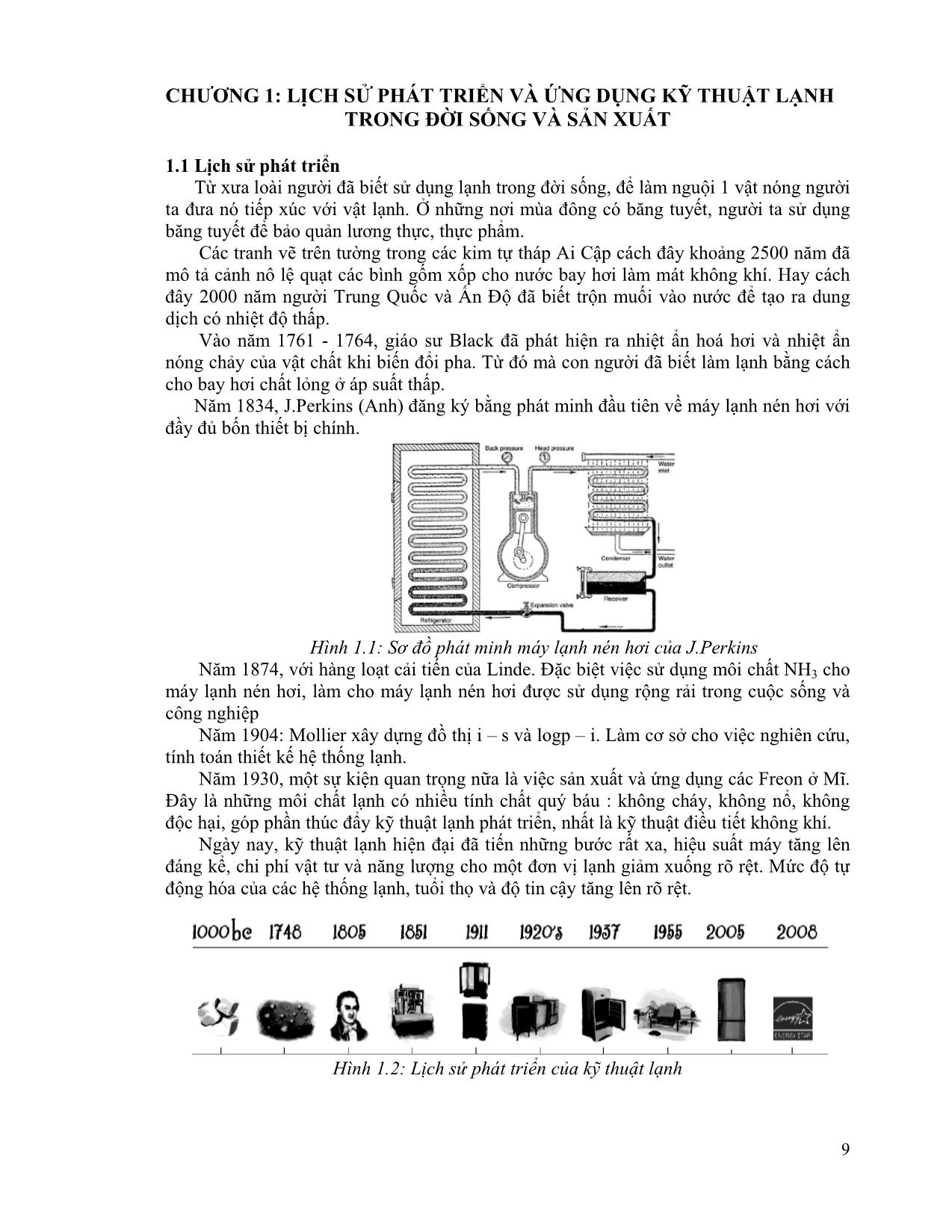 Giáo trình Kỹ thuật lạnh trang 9