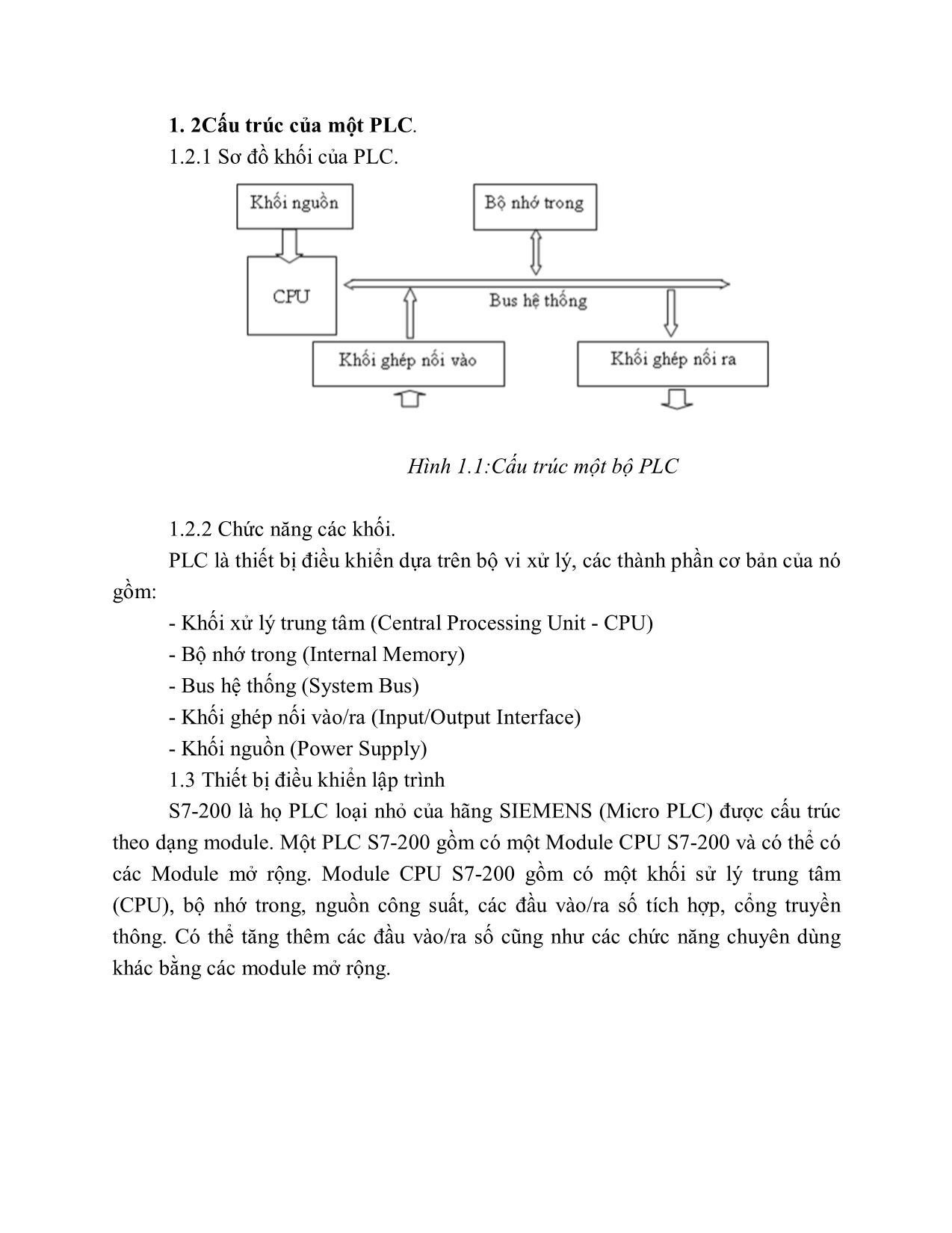 Giáo trình Kỹ thuật lập trình PLC trang 9