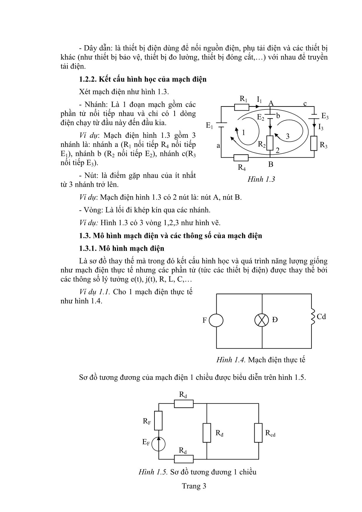 Giáo trình Mạch điện (Phần 1) trang 8