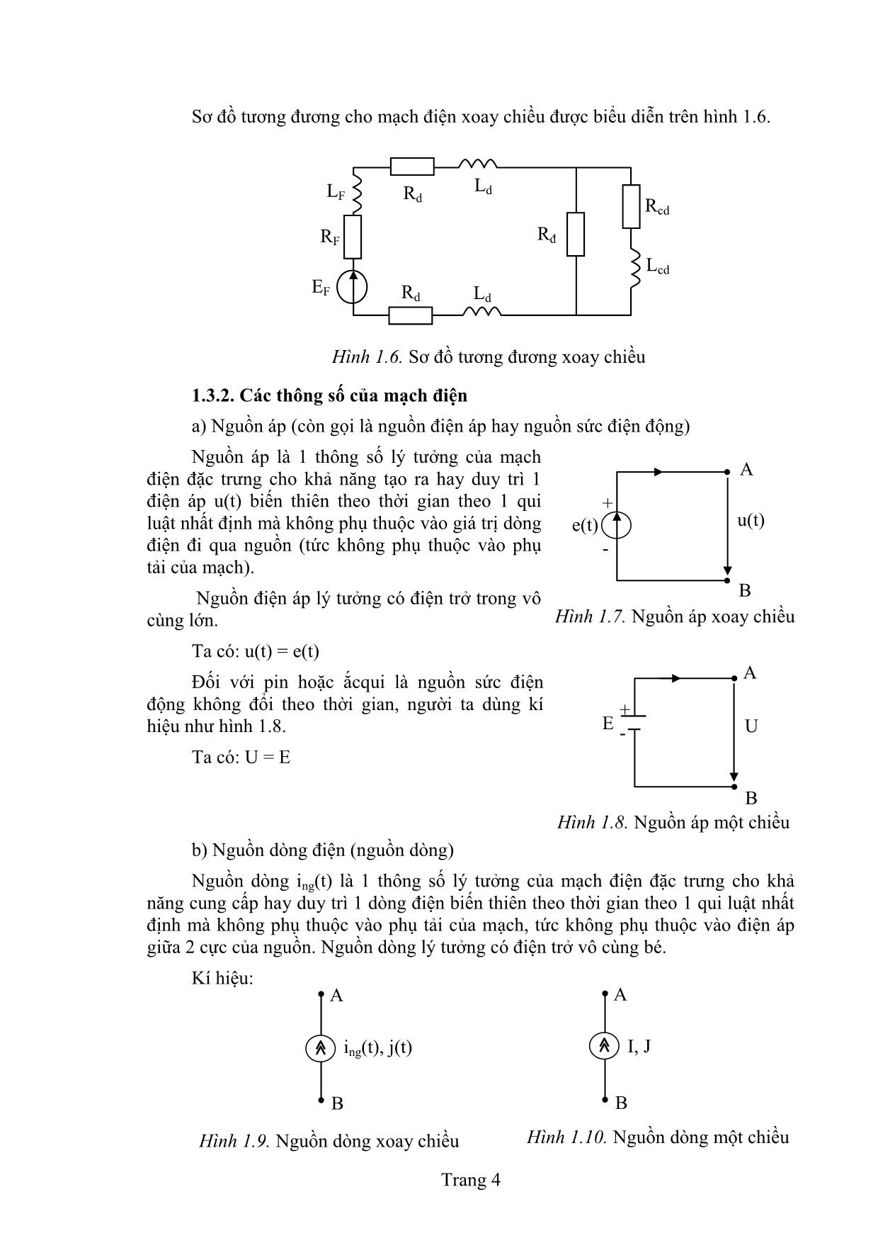 Giáo trình Mạch điện (Phần 1) trang 9