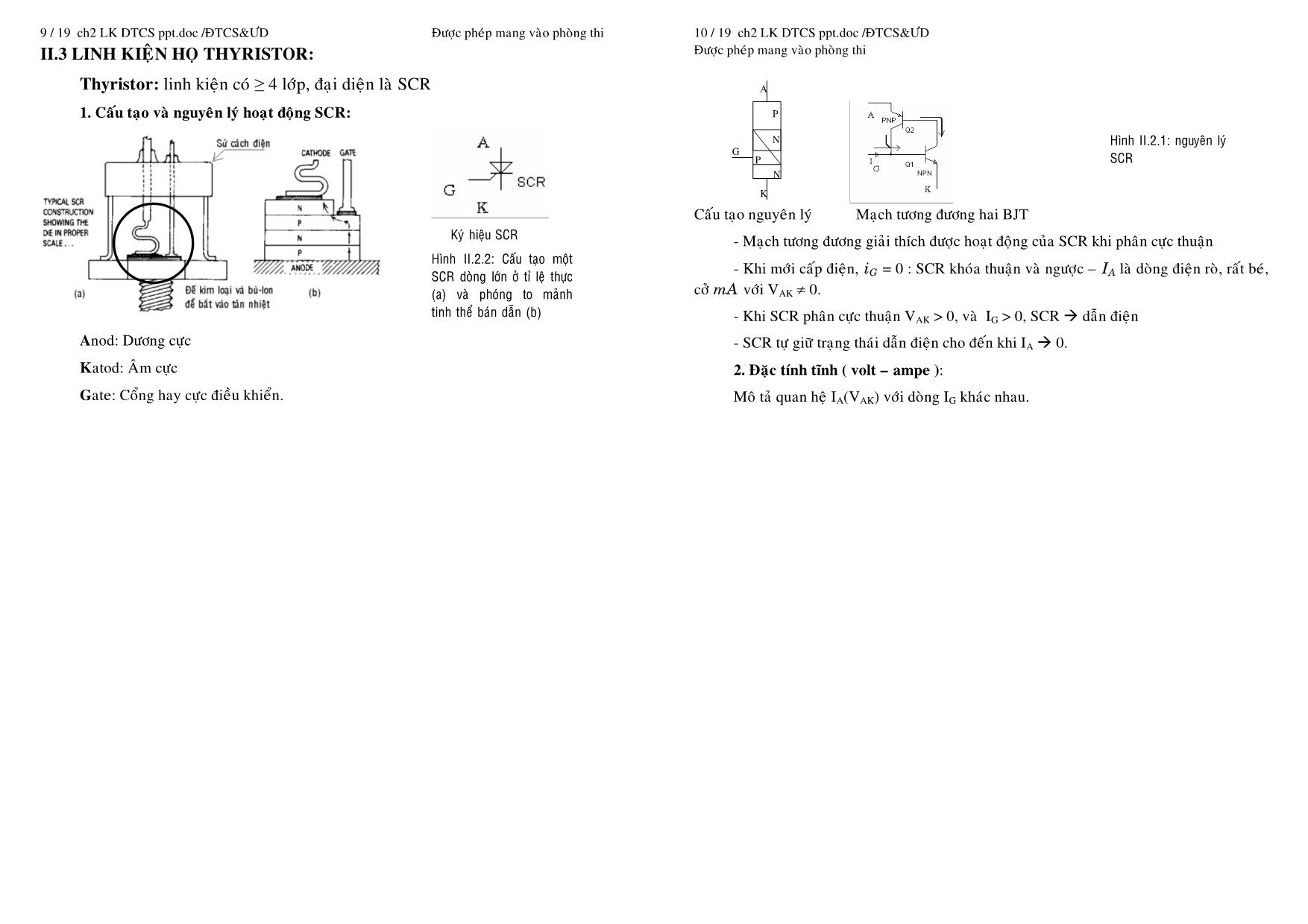 Giáo trình Mạch điện tử công suất và ứng dụng - Chương 2: Linh kiện điện tử công suất trang 5
