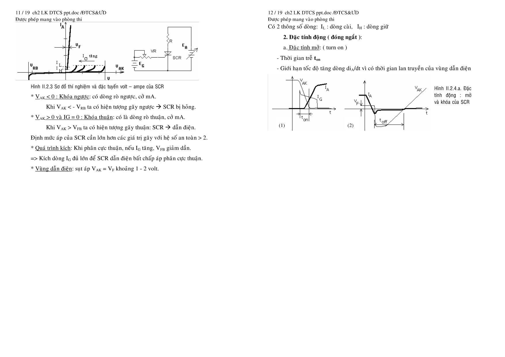 Giáo trình Mạch điện tử công suất và ứng dụng - Chương 2: Linh kiện điện tử công suất trang 6