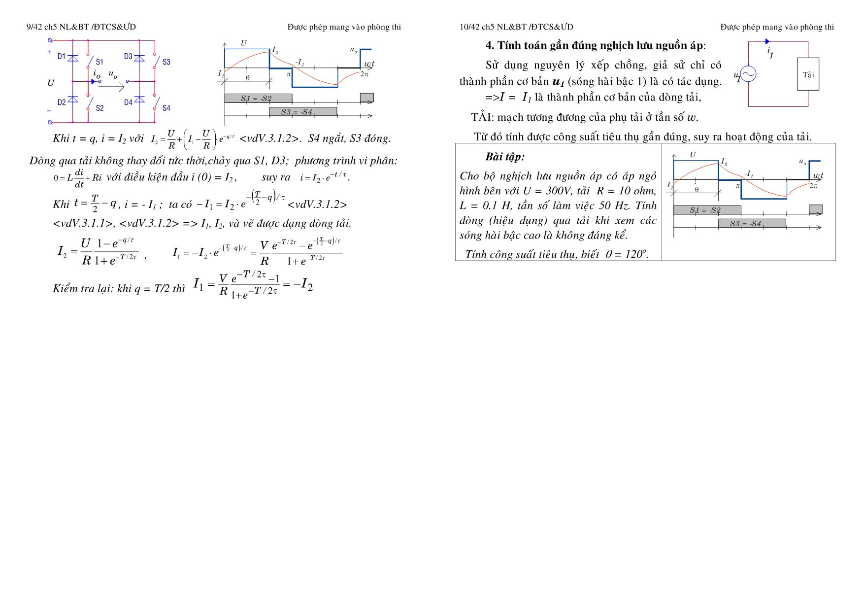 Giáo trình Mạch điện tử công suất và ứng dụng - Chương 5: Nghịch lưu độc lập và biến tần trang 5