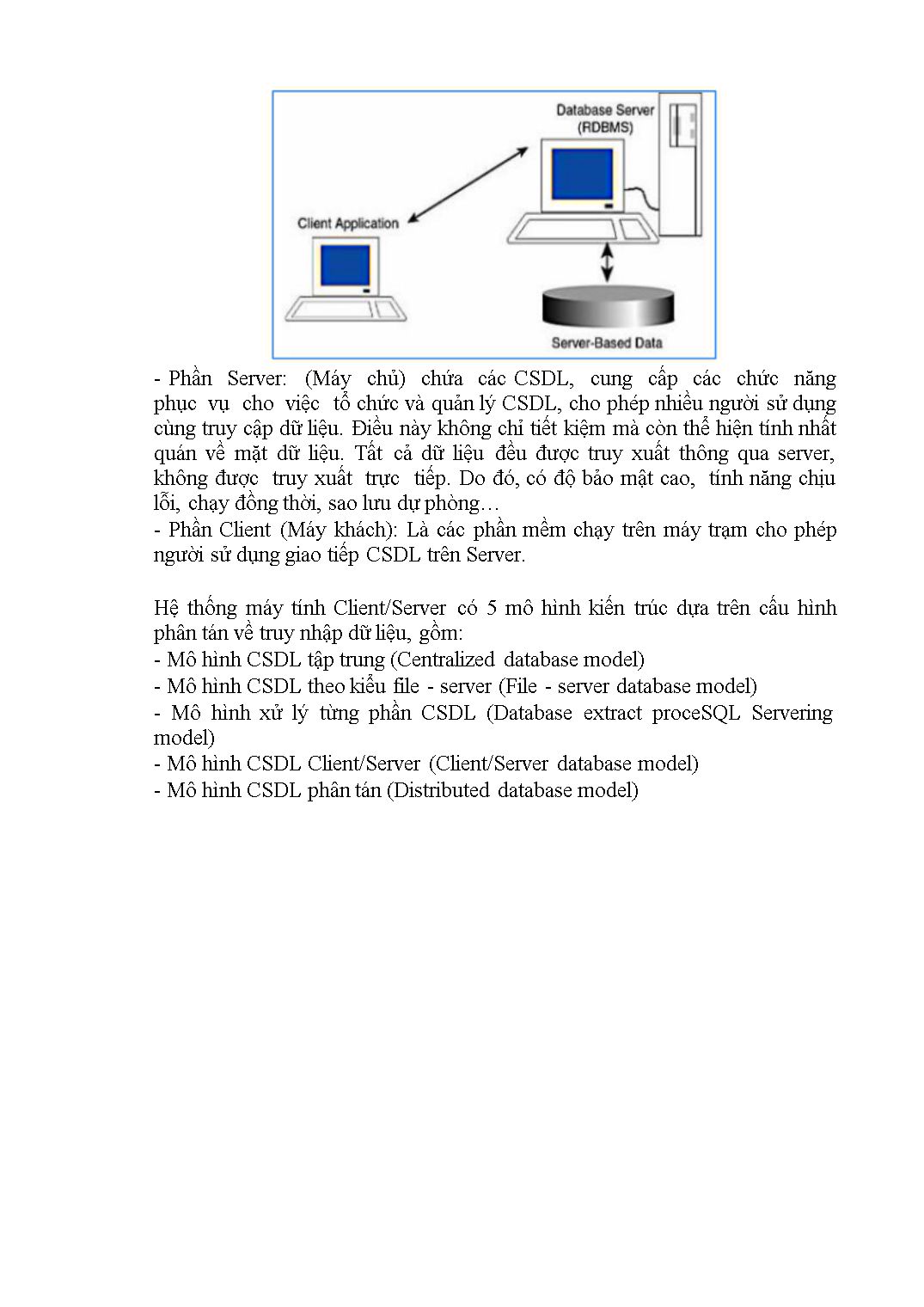 Giáo trình mô đun Hệ quản trị cơ sở dữ liệu - Nghề: Lập trình máy tính trang 7