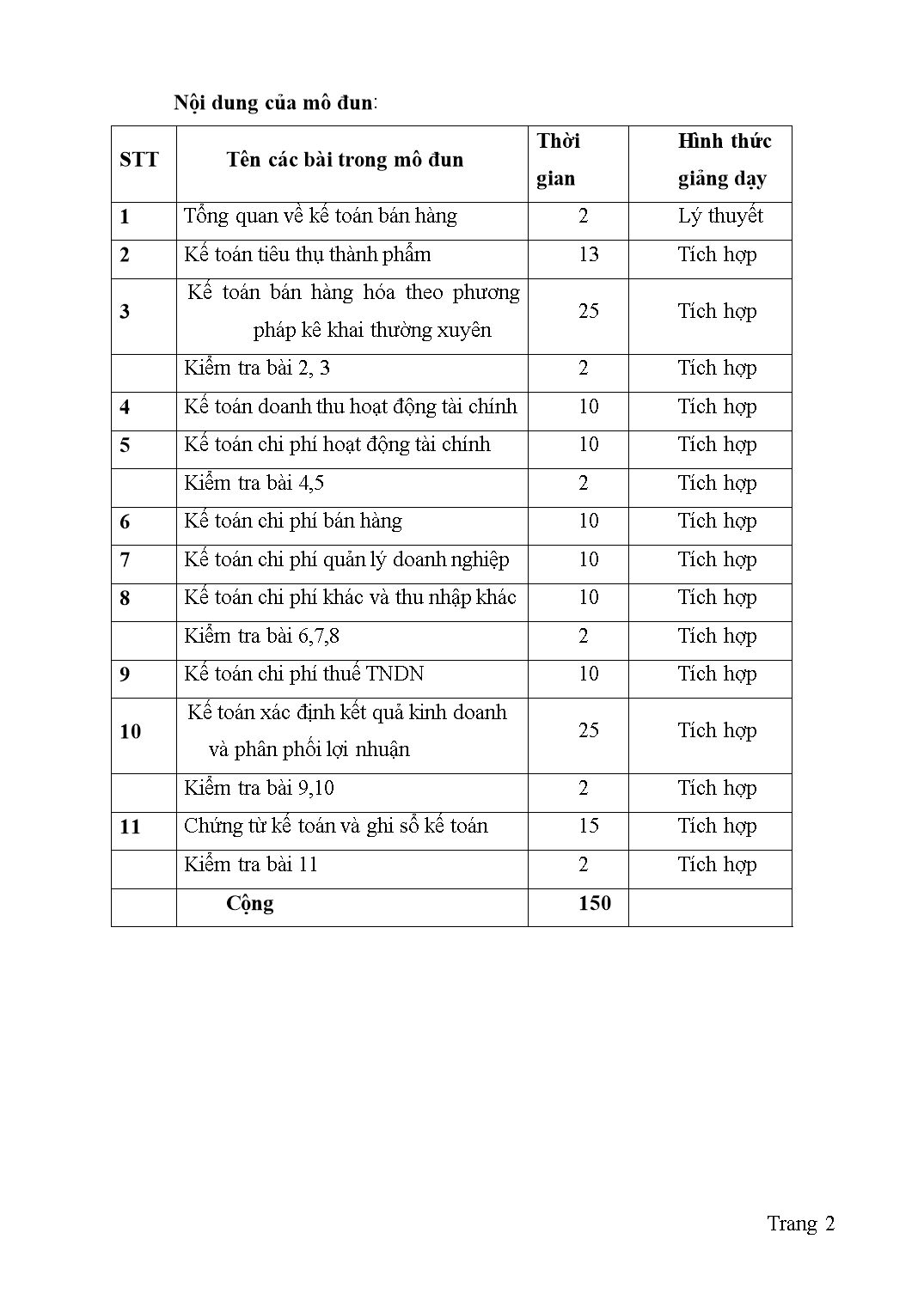 Giáo trình mô đun Kế toán bán hàng trang 7