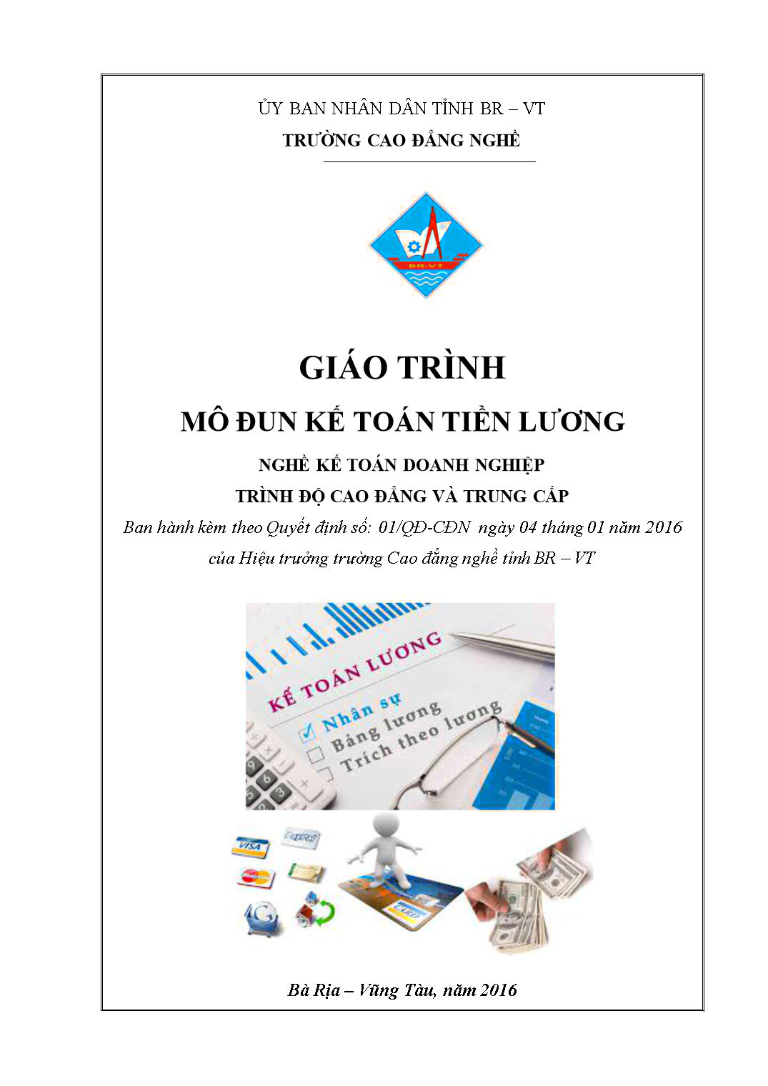 Giáo trình mô đun Kế toán tiền lương trang 1