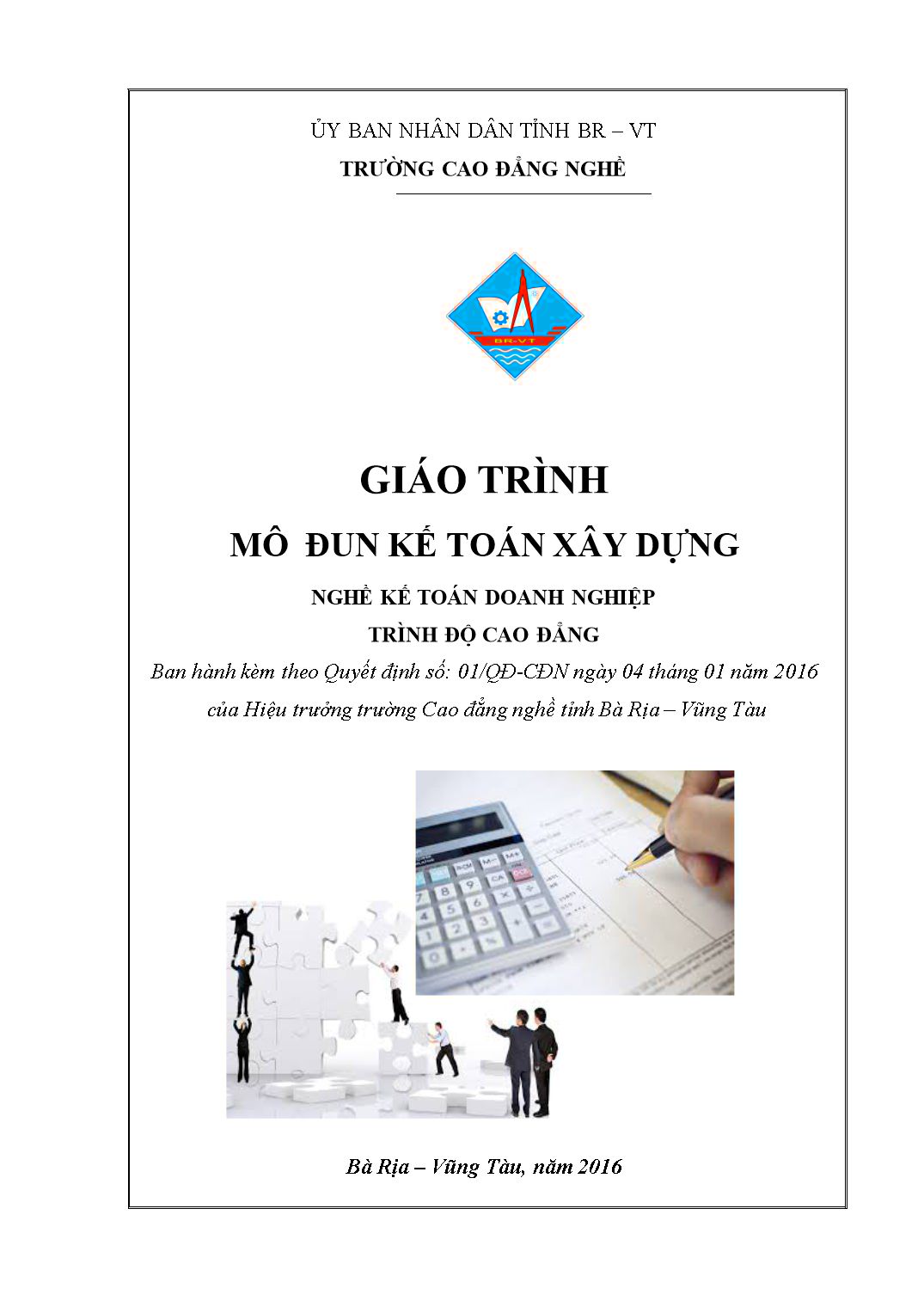 Giáo trình mô đun Kế toán xây dựng trang 1